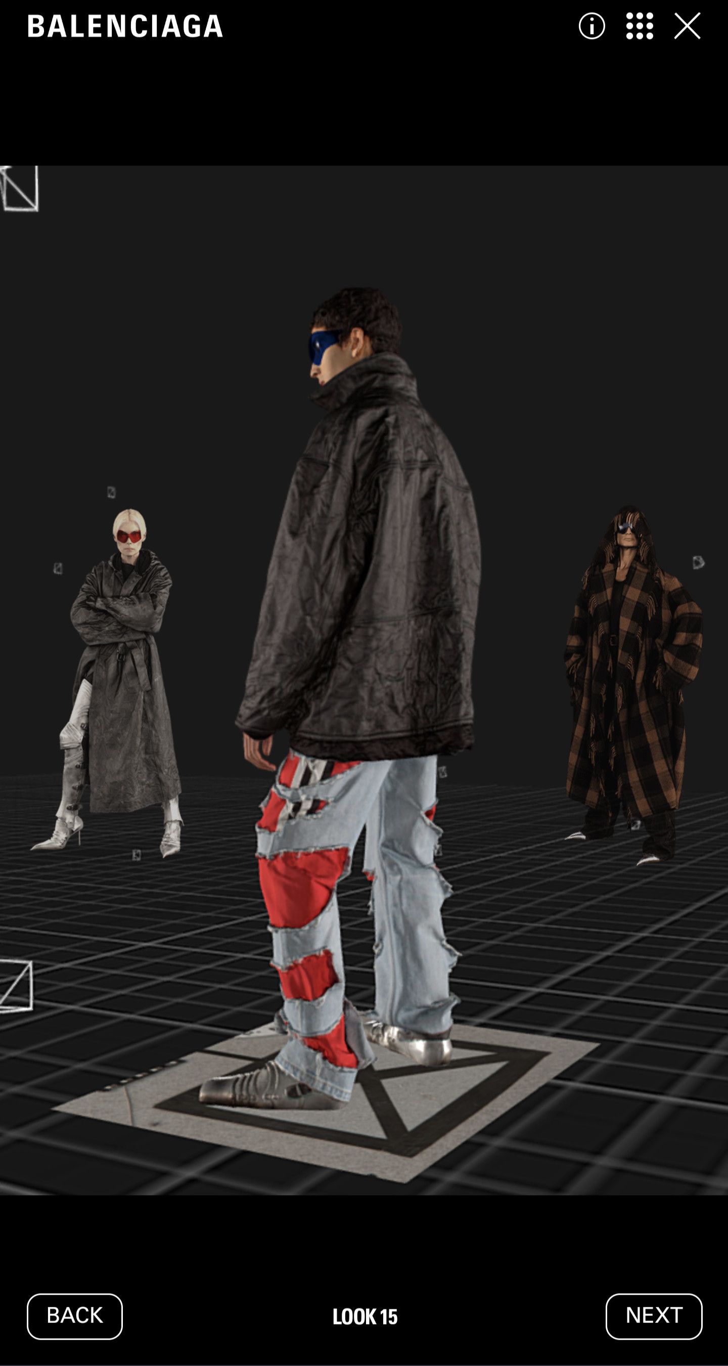 Balenciaga *NEW* SLASHED DENIM/TRACK PANTS HYBRID FW21 Size US 30 / EU 46 - 16 Thumbnail