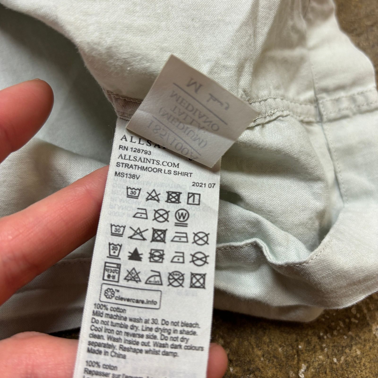 Allsaints Allsaints Strathmoor Relaxed Utility Button Up Shirt Men's M Size US M / EU 48-50 / 2 - 9 Thumbnail