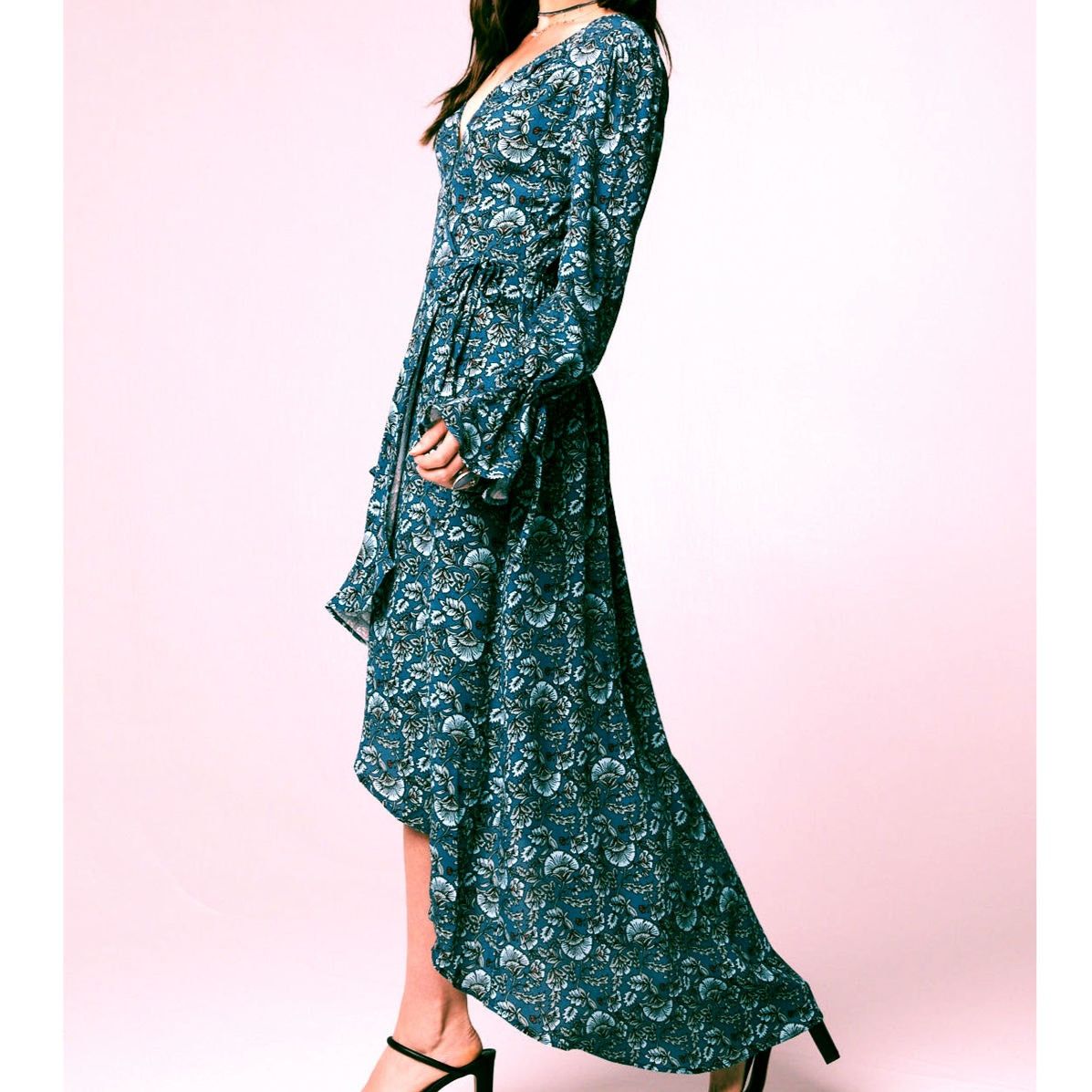 Other NWT Band of the Free Floral Wrap Maxi Dress Sz. S [4-6] Size S / US 4 / IT 40 - 6 Thumbnail