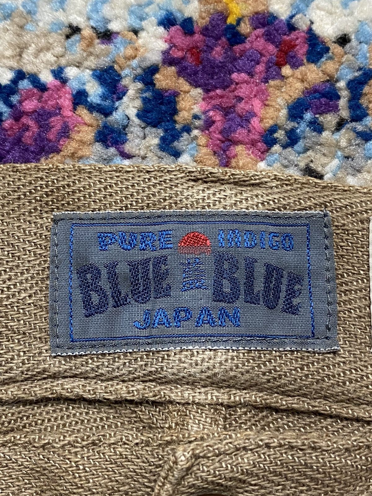 Blue Blue Japan 90s Blue Blue Japan Pure Indigo Mud Wash Trouser Pants Size US 33 - 6 Thumbnail