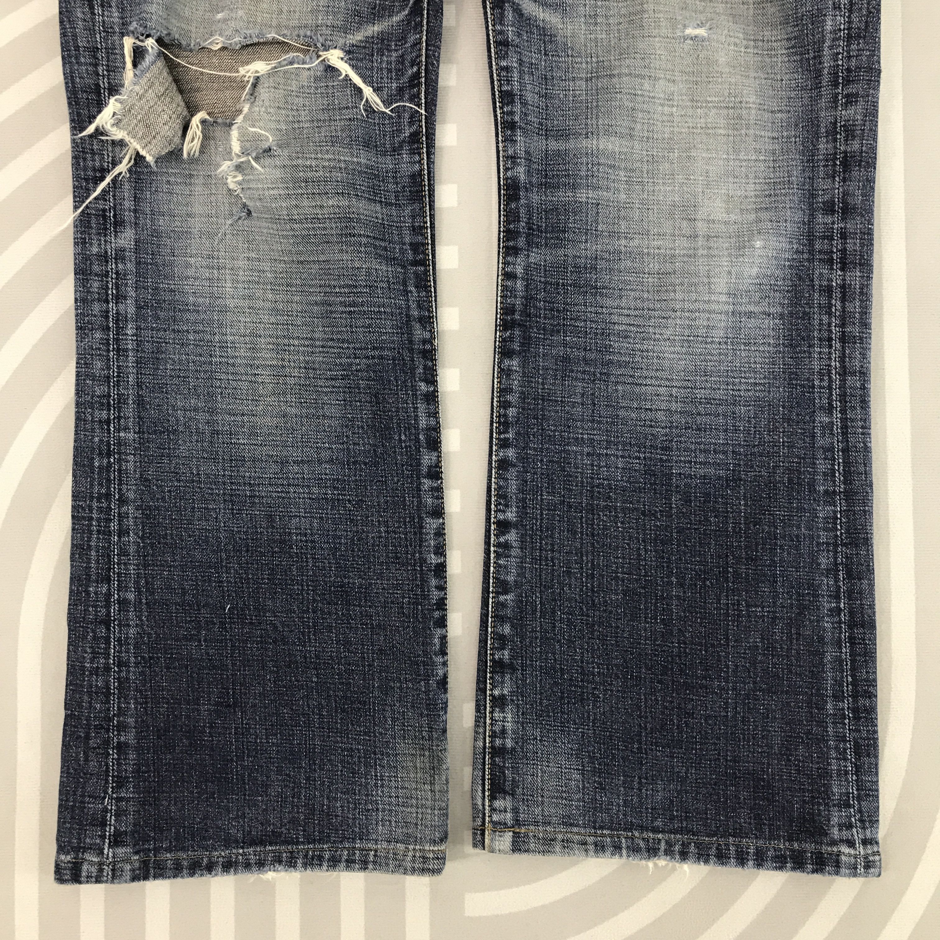 Japanese Brand × Vintage Vintage Glheart Real Authentic Style Distressed Jeans Size US 34 / EU 50 - 3 Thumbnail