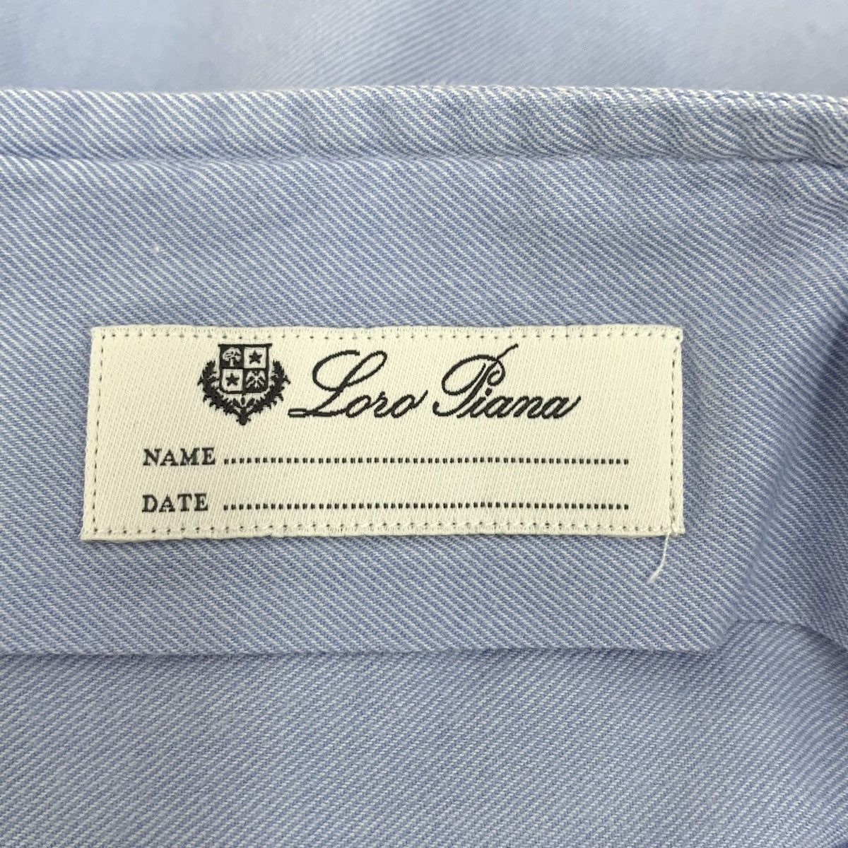 Loro Piana Loro Piana Andre Sky Blue Long Sleeve Shirt K26WX Size US L / EU 52-54 / 3 - 7 Thumbnail