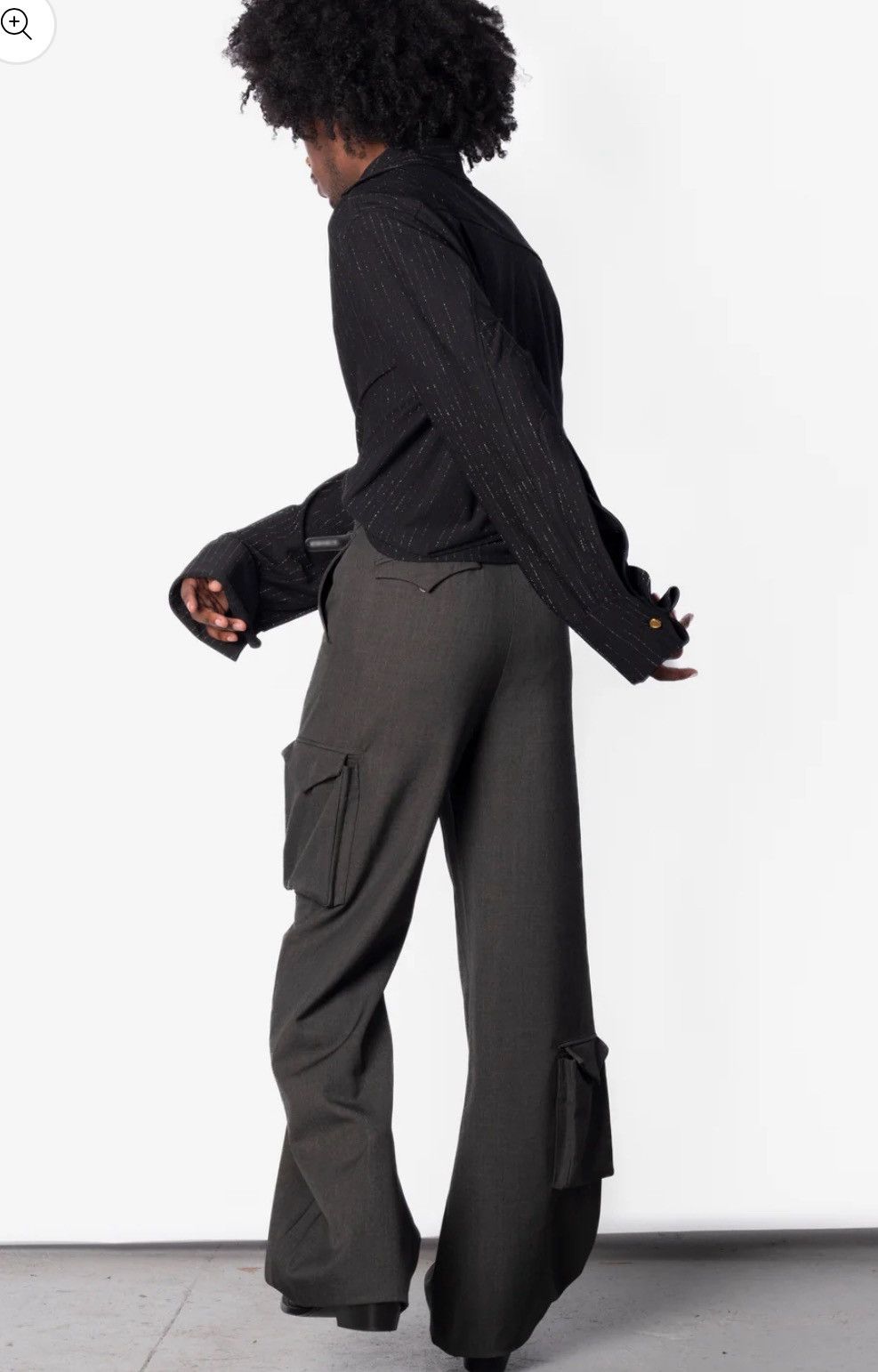 Kody Phillips Kody Phillips grey cargo trousers- Soot Size US 32 / EU 48 - 3 Thumbnail