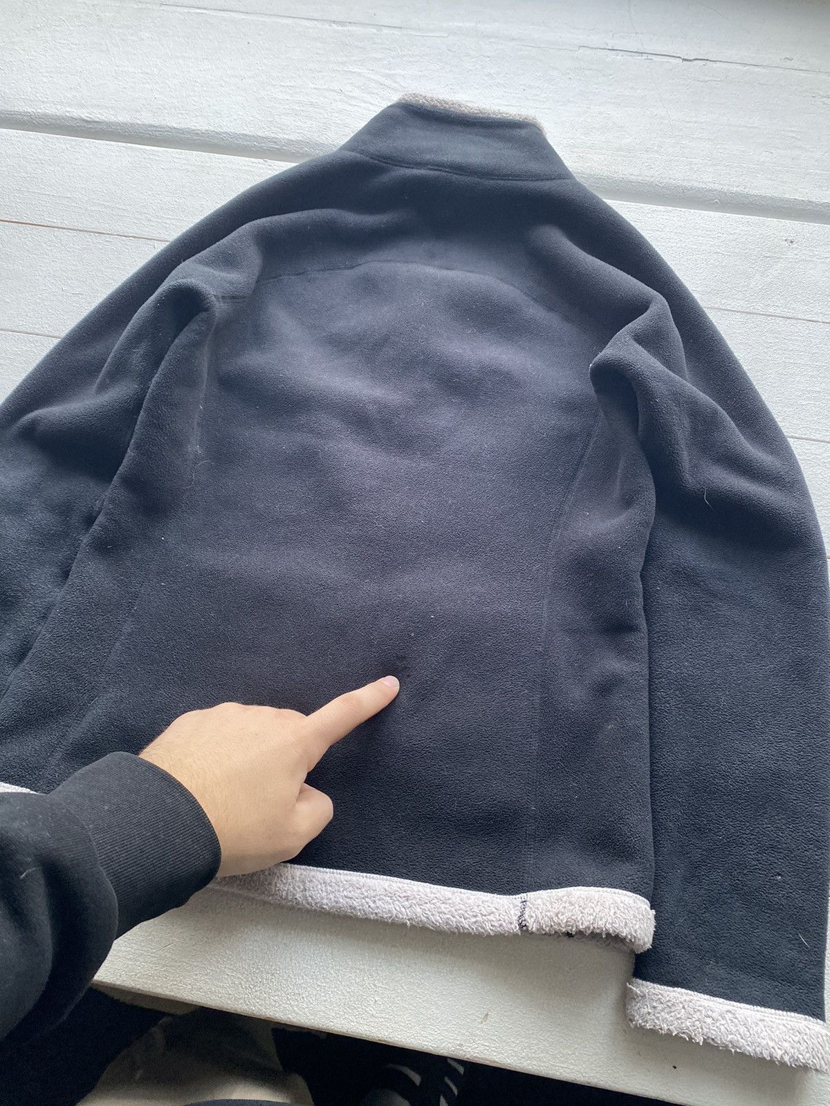 Oakley × Vintage 🔥90s Oakley Fleece Zip Sweatshirt Black Womens Medium Logo Size M / US 6-8 / IT 42-44 - 15 Thumbnail