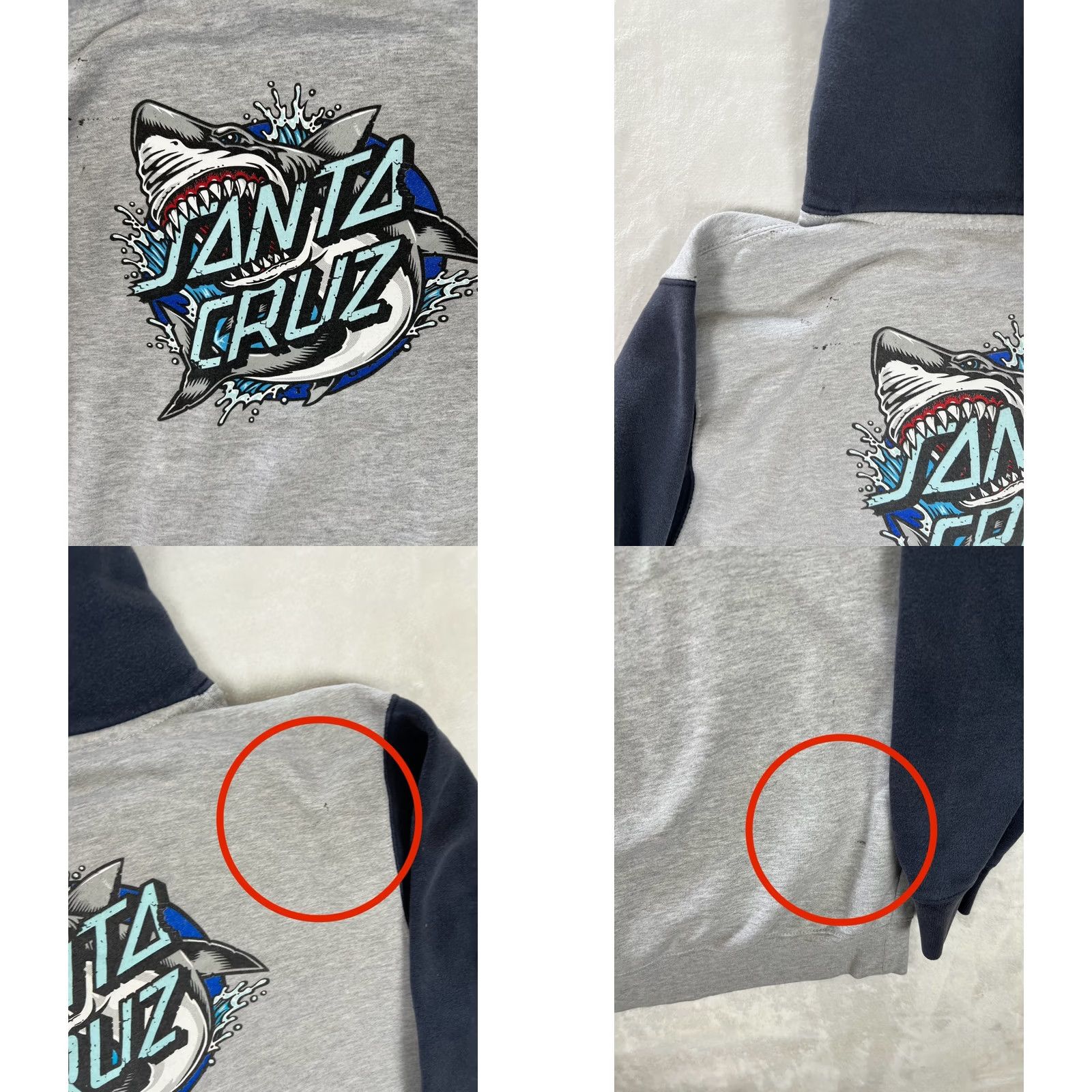 Vintage VINTAGE Santa Cruz Hoodie Sweatshirt Mens S Blue Logo 90s Skate Pullover Hooded Pockets Shedding Size US S / EU 44-46 / 1 - 9 Thumbnail