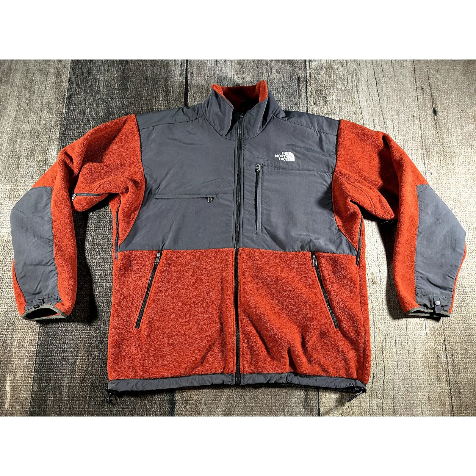 The North Face North Face Mens Orange Grey Denali Vented Fleece Jacket XL Size US XL / EU 56 / 4 - 1 Thumbnail
