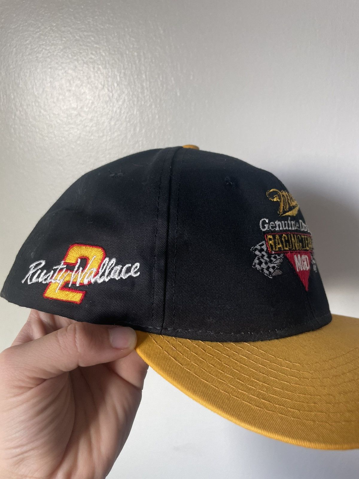 NASCAR 90s Rusty Wallace Embroidered NASCAR Snapback Hat Size ONE SIZE - 2 Thumbnail