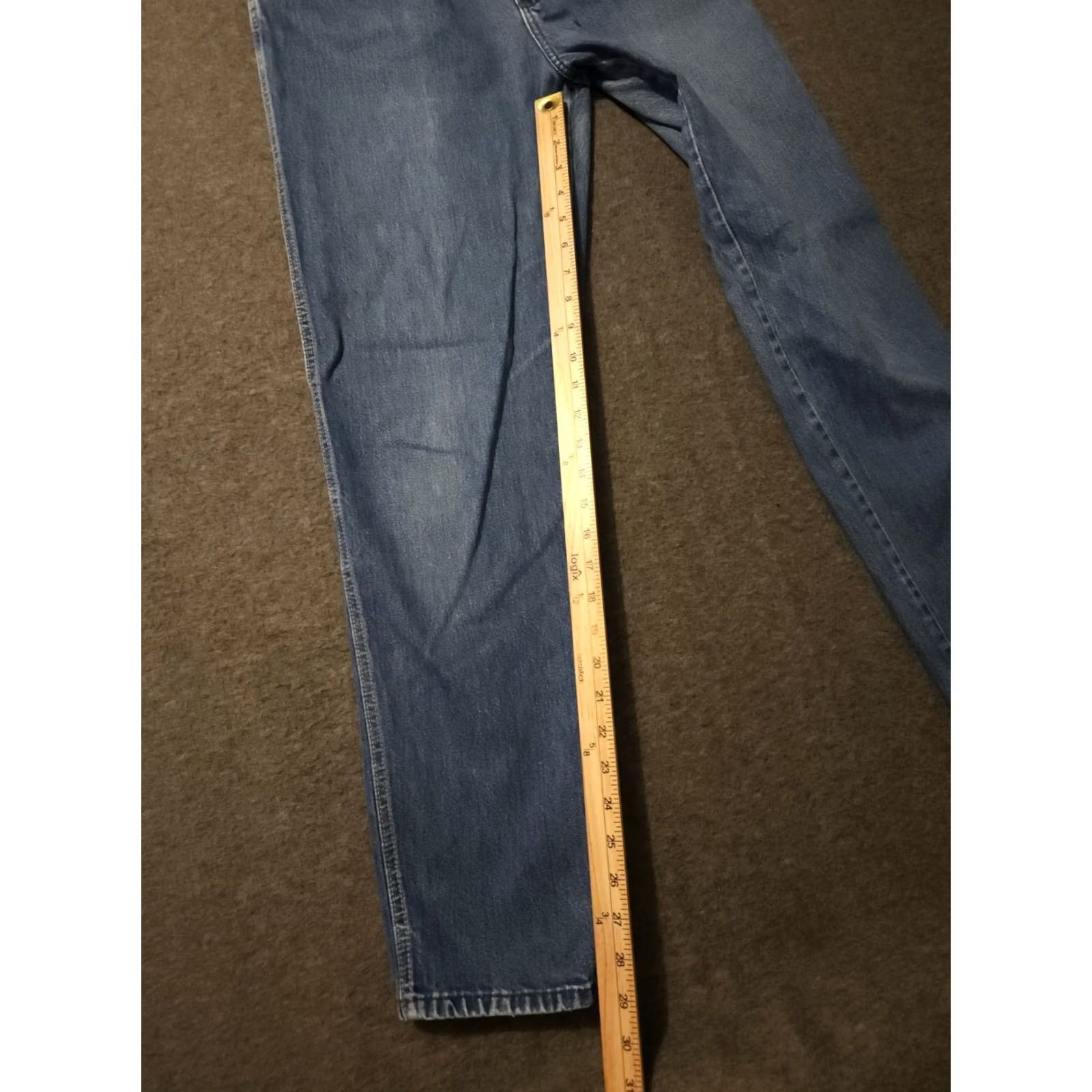 Lee VINTAGE Lee Jeans Women's High Rise Tapered 80s 90s Blue Denim Pleated 24in Waist 29in Inseam Womens Size 30" / US 8 / IT 44 - 4 Thumbnail