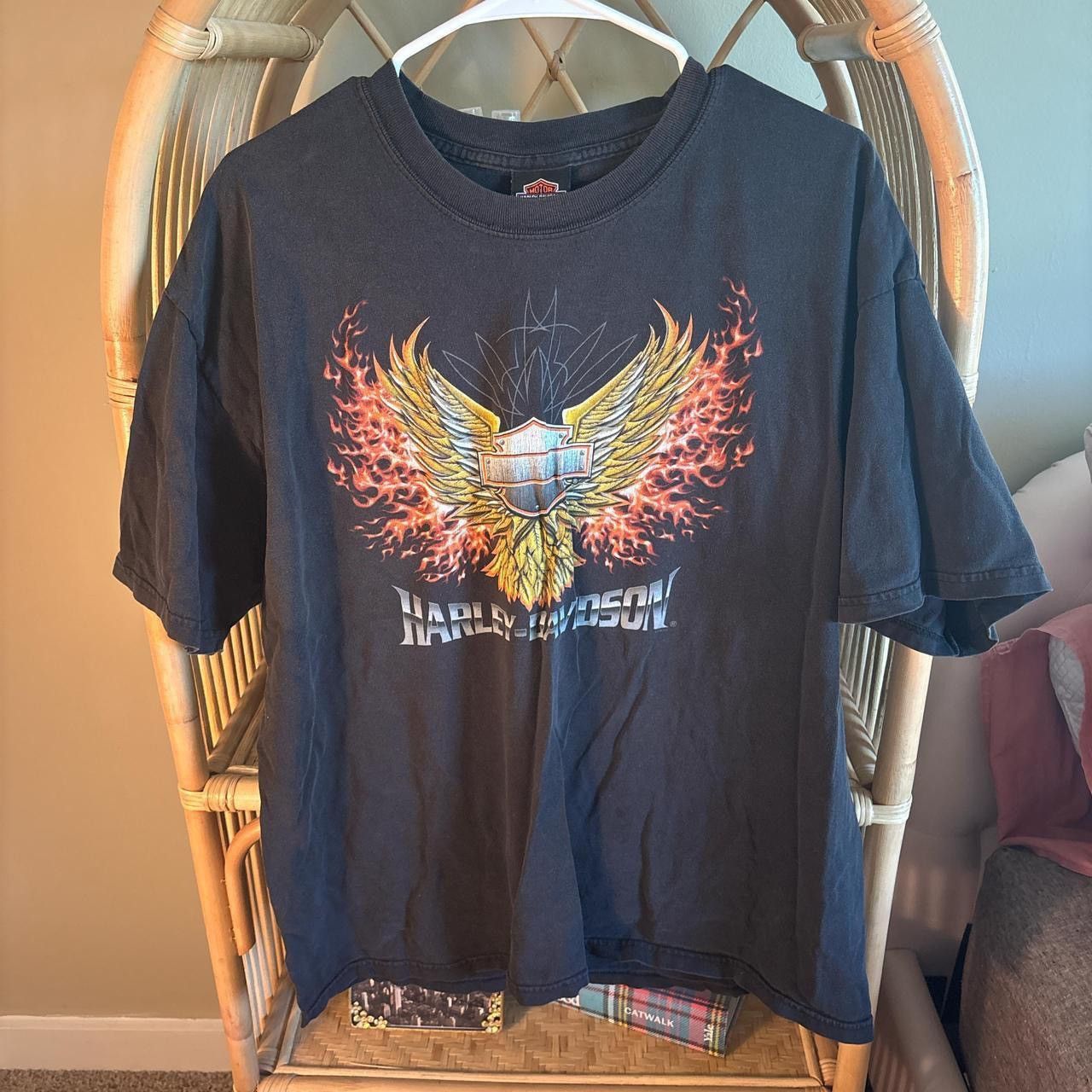 Harley Davidson 2004 Eagle Harley Davidson Tee Size US XL / EU 56 / 4 - 1 Thumbnail