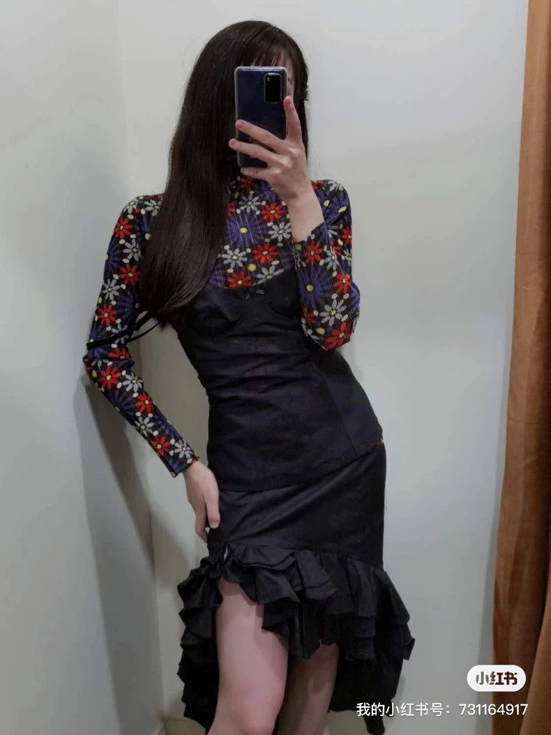 Issey Miyake Issey Miyake size:3 A vintage red and blue floral long-sle Size S / US 4 / IT 40 - 1 Thumbnail