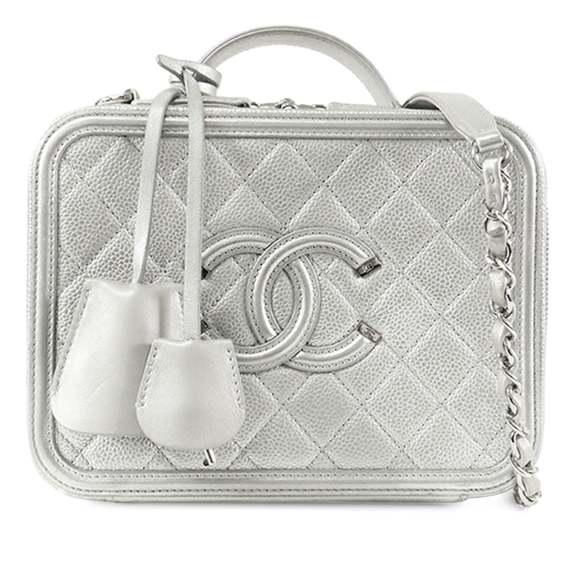 Chanel Caviar CC Filigree Vanity Case Size ONE SIZE - 1 Thumbnail
