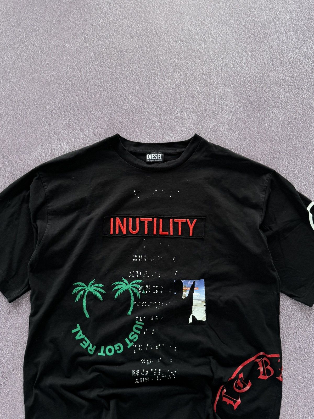 Diesel Diesel Y2K Streetwear Baggy Graphic T-Shirt Size US XL / EU 56 / 4 - 4 Thumbnail