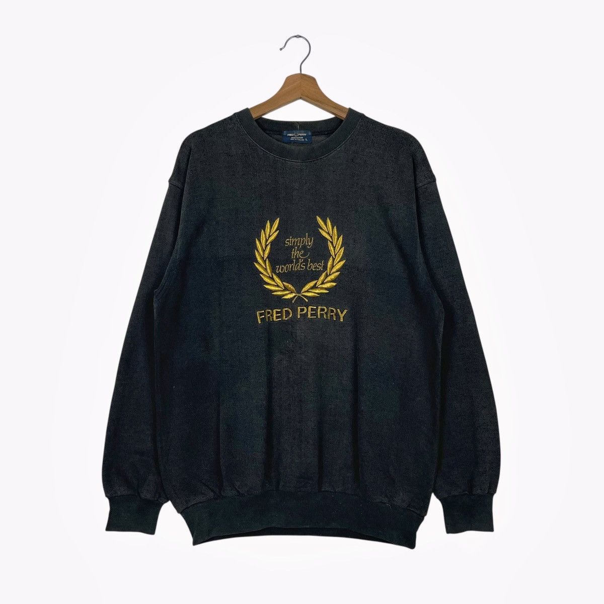 Fred Perry Vintage Fred Perry Big Logo Crewneck Sweatshirt Size US L / EU 52-54 / 3 - 1 Thumbnail