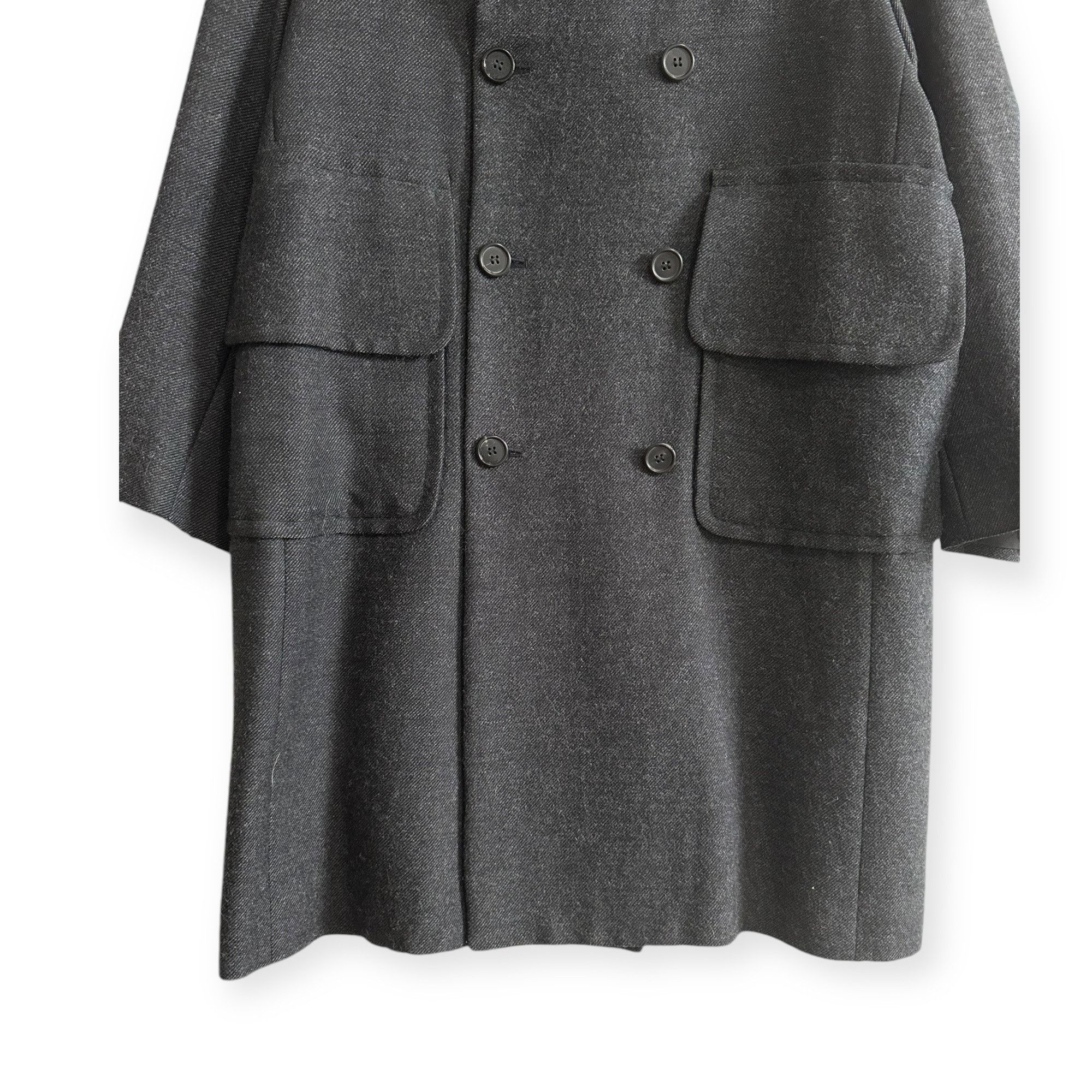 Marni Marni Gray Wool Double Breasted Coat IT44 Consuelo Era Overs Size M / US 6-8 / IT 42-44 - 13 Thumbnail