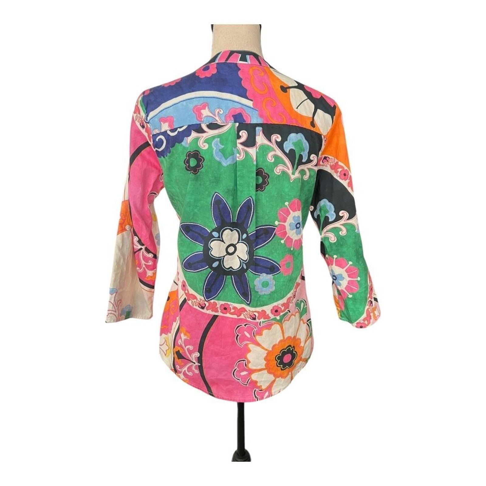 Vilagallo Nwt Vilagallo Colored Floral Print Top Size 34( US XS) Size XS / US 0-2 / IT 36-38 - 5 Thumbnail