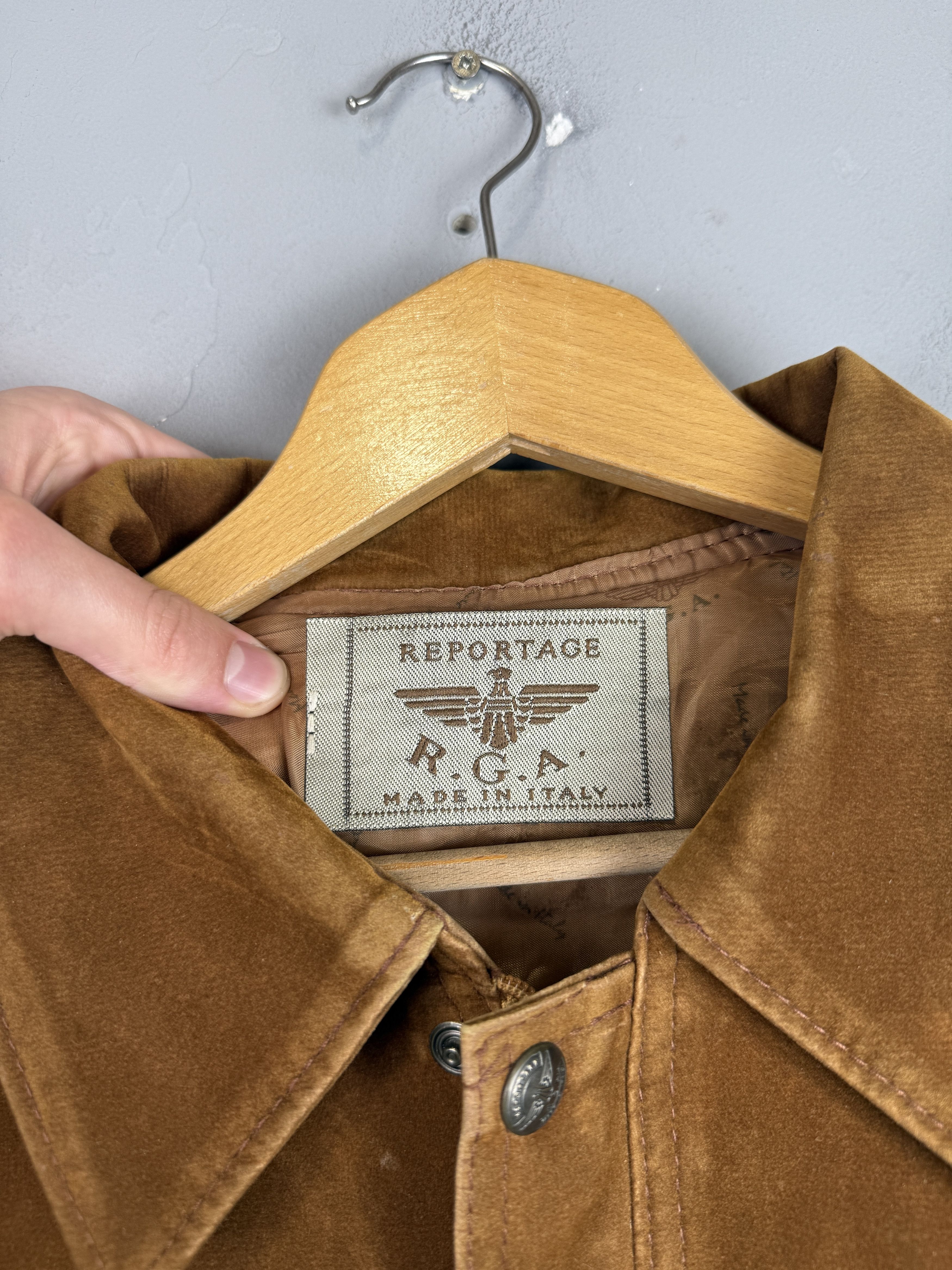 Vintage Vintage R.G.A Faux Leather Bomber Brown Italy Jacket Size US XL / EU 56 / 4 - 5 Thumbnail