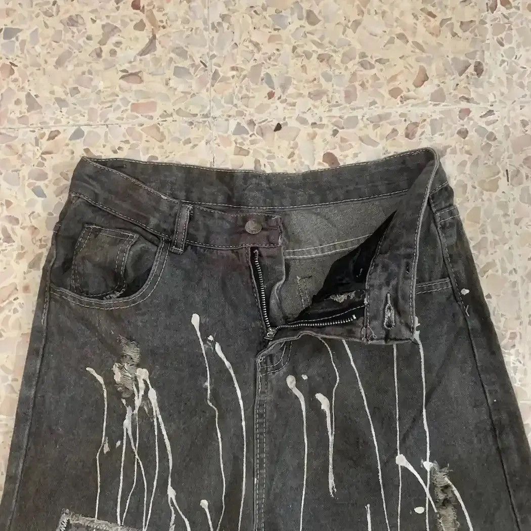 If Six Was Nine Japanese Vintage Splish Painter Jeans Patchwork Style Pants Size US 28 / EU 44 - 6 Thumbnail