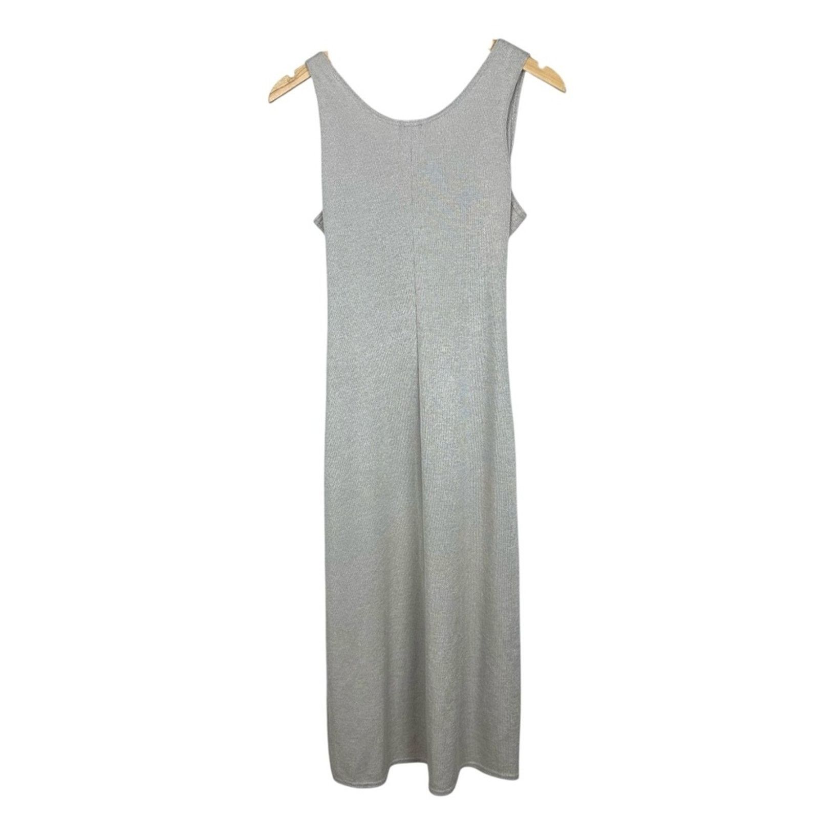Other 90’s Scoop Neck Slip Midi Belted Chain Silver Dress Sz 8 Size M / US 6-8 / IT 42-44 - 9 Thumbnail