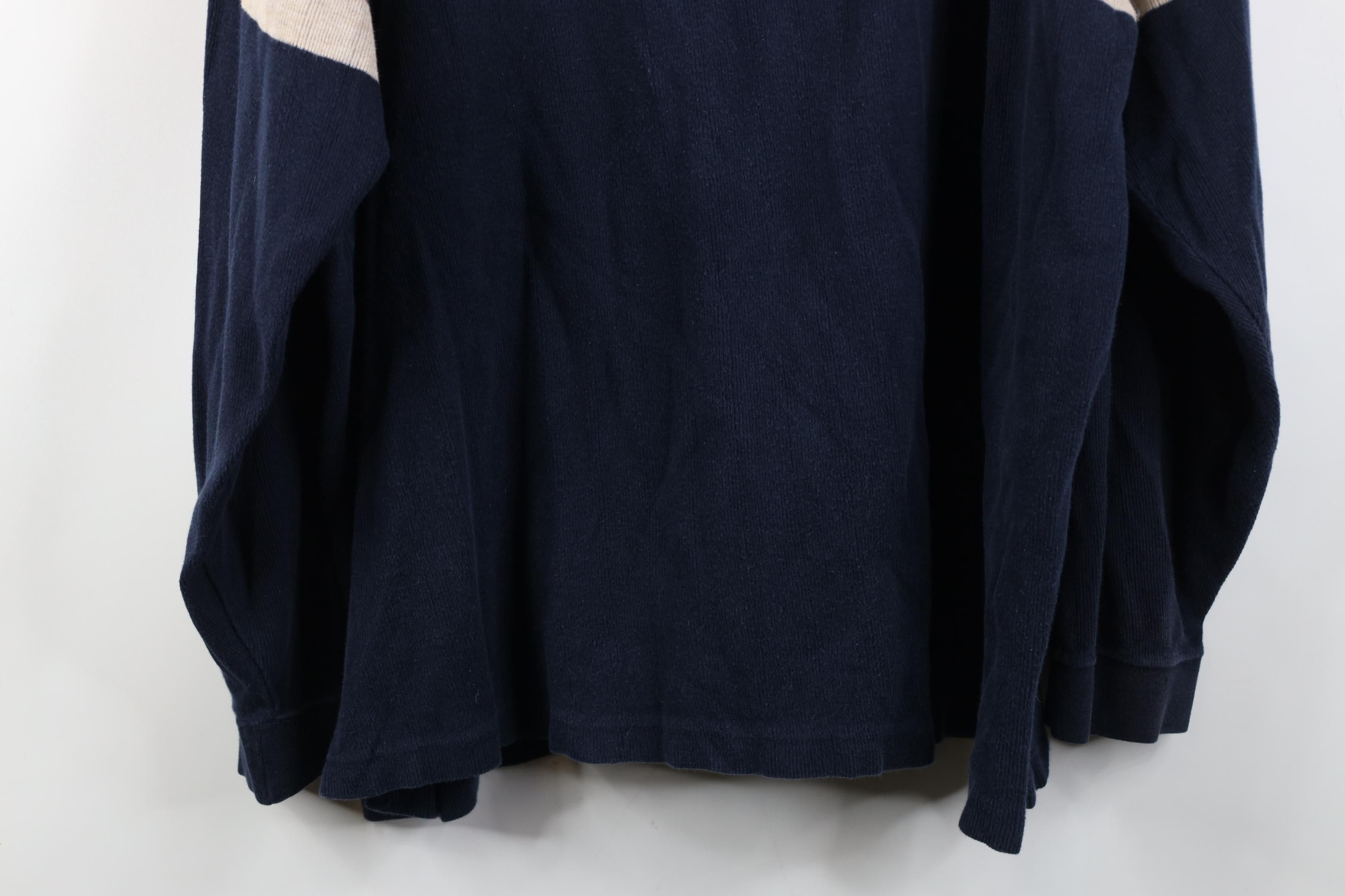 Vintage Vintage 90s Streetwear Block Ribbed Knit Long Sleeve Polo Size US XL / EU 56 / 4 - 12 Thumbnail