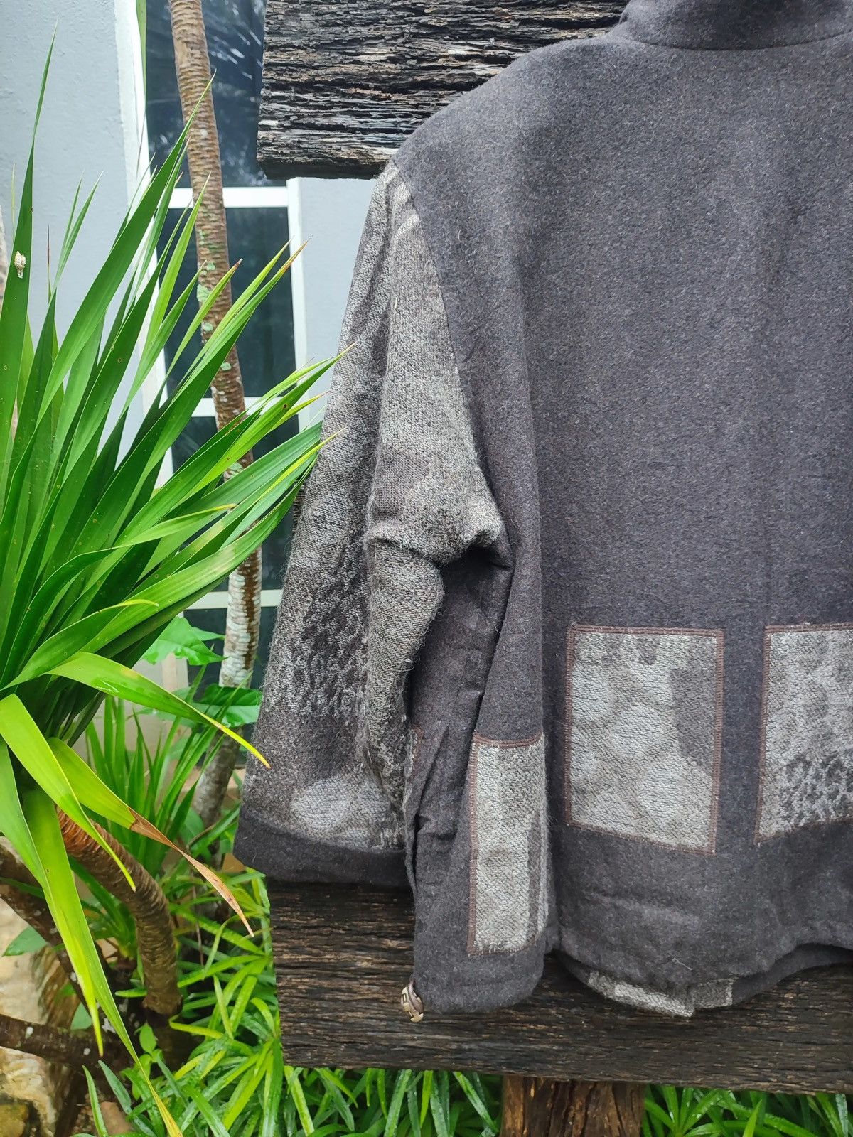 Japanese Brand Trois Onze Cinq Patchwork Wool Jacket – Made in Japan Size M / US 6-8 / IT 42-44 - 6 Thumbnail