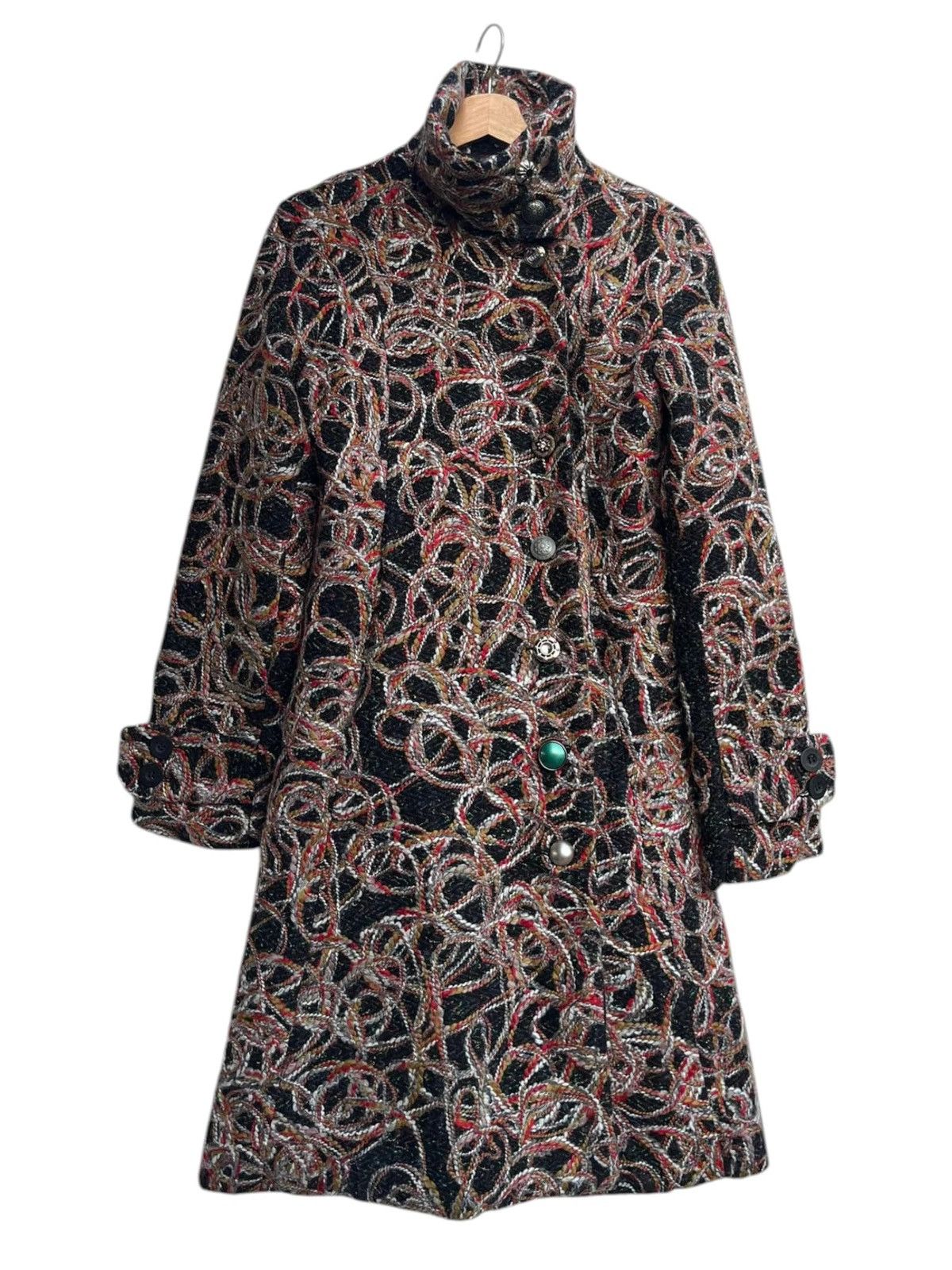 Desigual Desigual Twisted Boucle Fitted Coat Size 38 Size M / US 6-8 / IT 42-44 - 1 Thumbnail