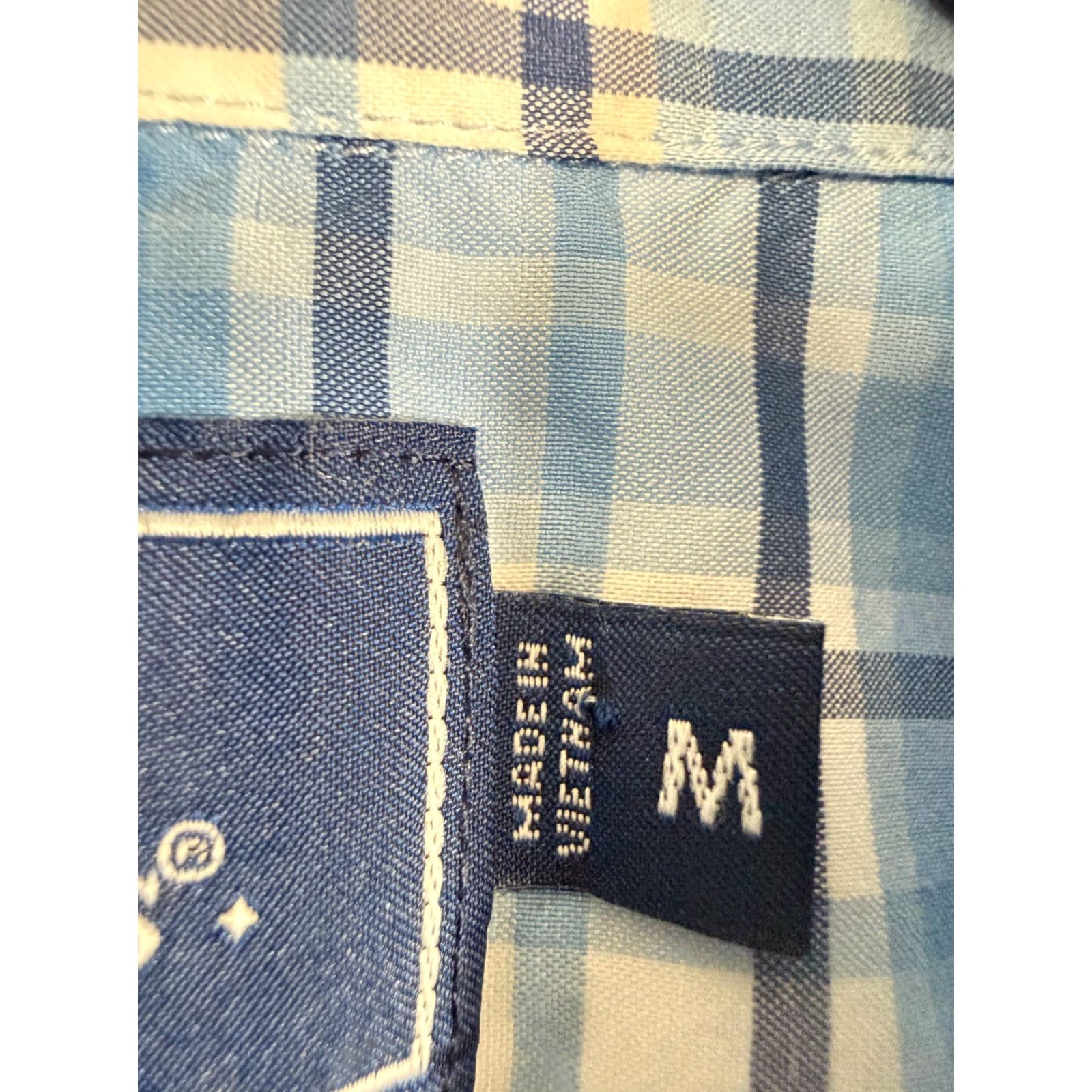 Vineyard Vines Vineyard Vines Whale Shirt Mens M White Blue Plaid Slim Fit Stretch Button-Down Size US M / EU 48-50 / 2 - 7 Thumbnail