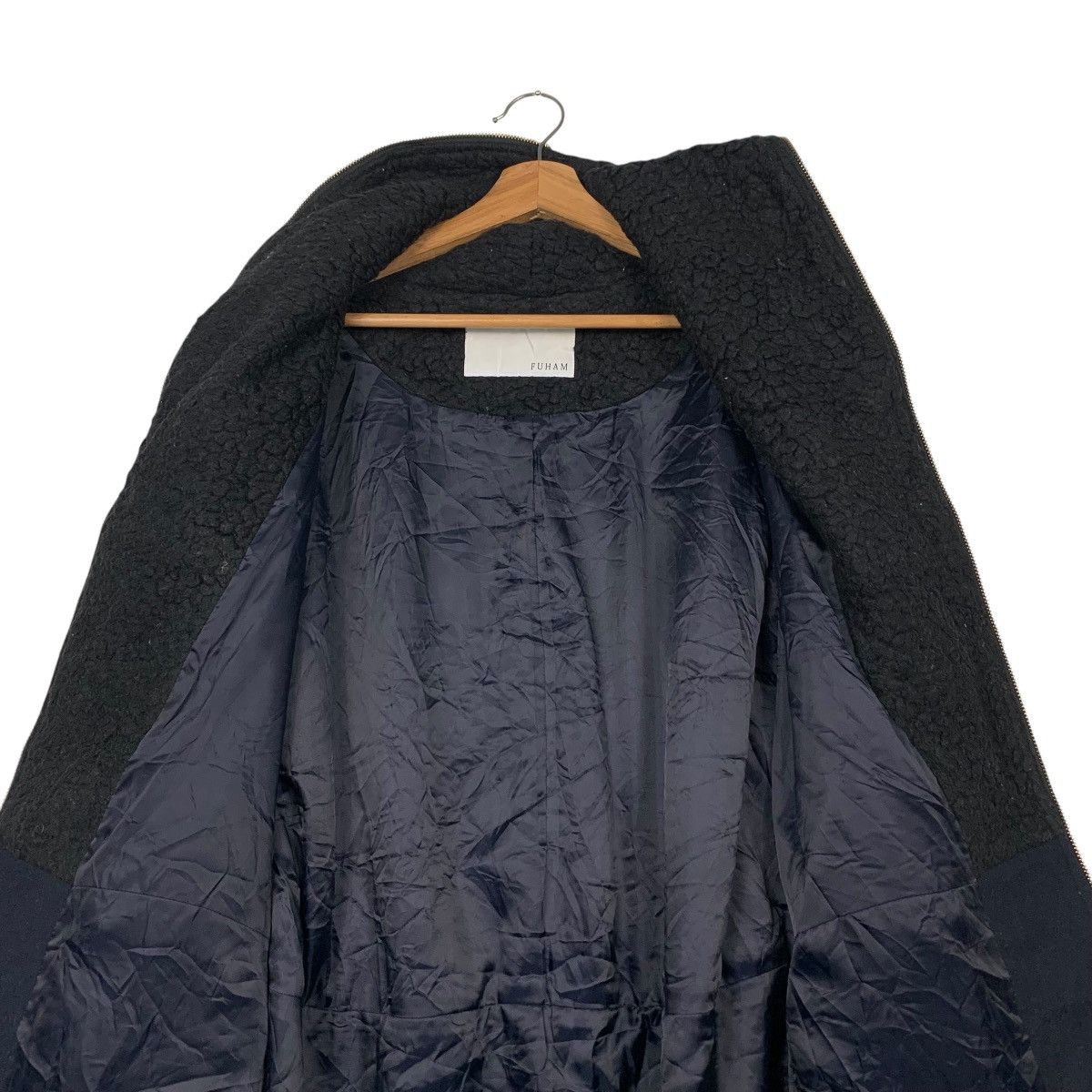 Japanese Brand FULHAM Fleece Wool Hybrid Overcoat Jacket #2249-C99 Size US M / EU 48-50 / 2 - 13 Thumbnail