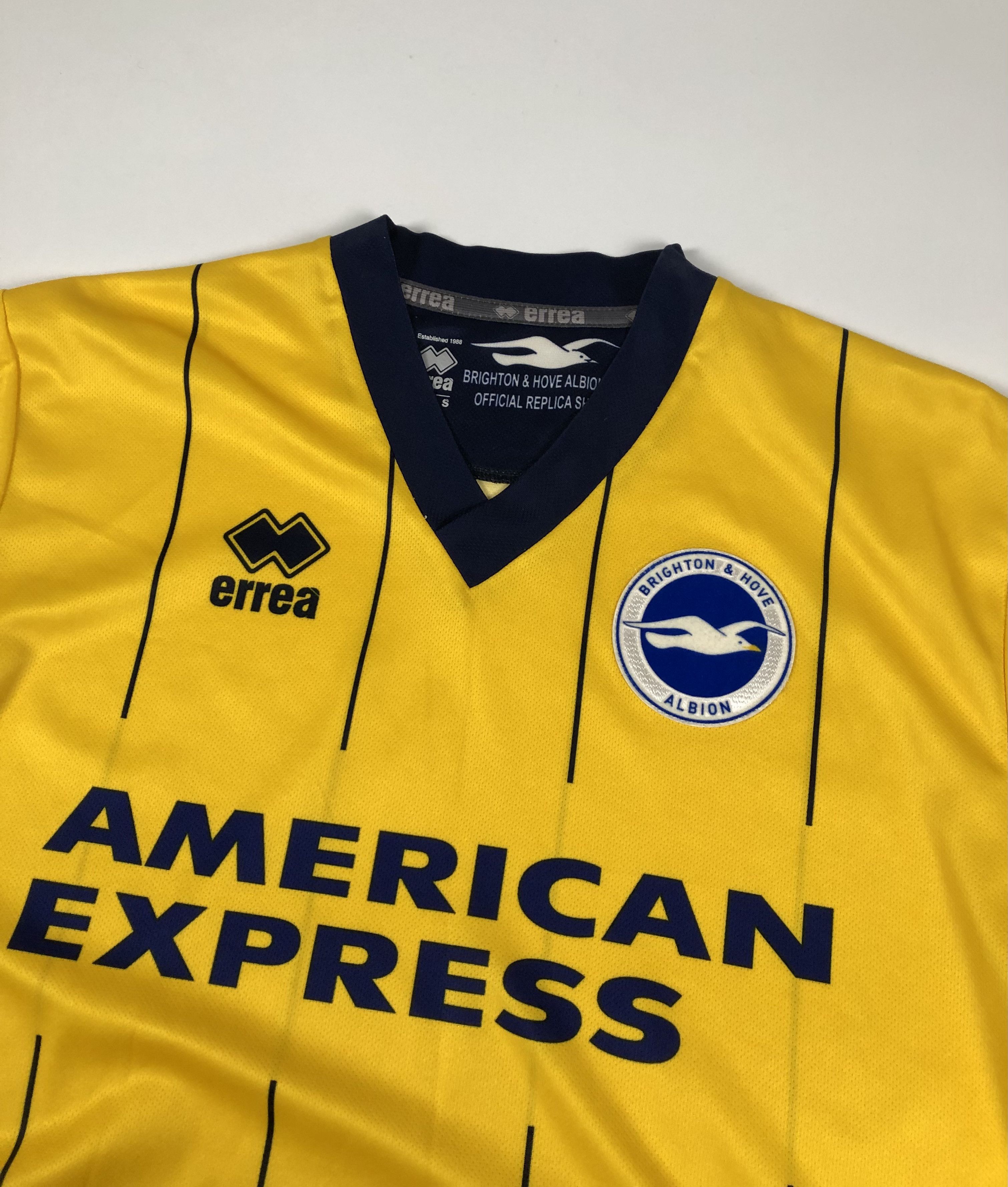 Errea Errea Brighton Hove Albion 2013-2014 Away Soccer Jersey Size US S / EU 44-46 / 1 - 3 Thumbnail