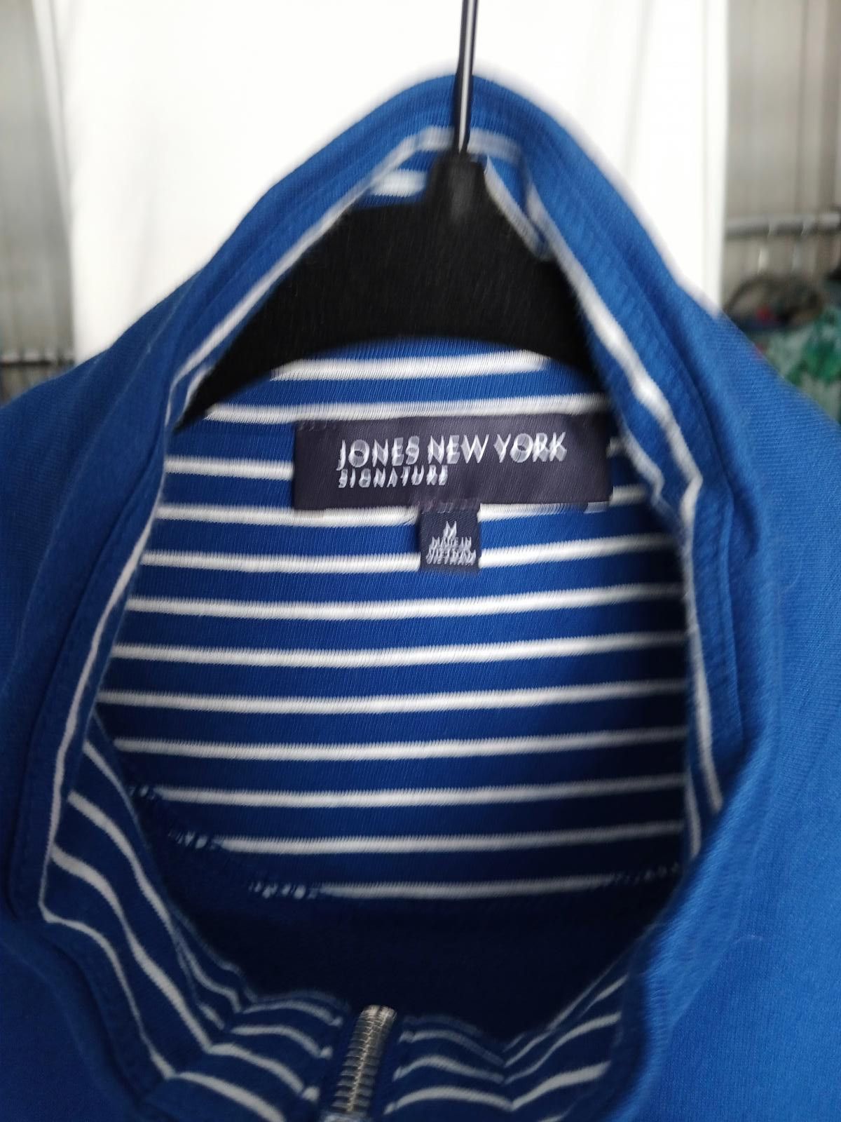 Jones New York Jones New York Signature Blue Zip-Up Jacket Size M / US 6-8 / IT 42-44 - 4 Thumbnail