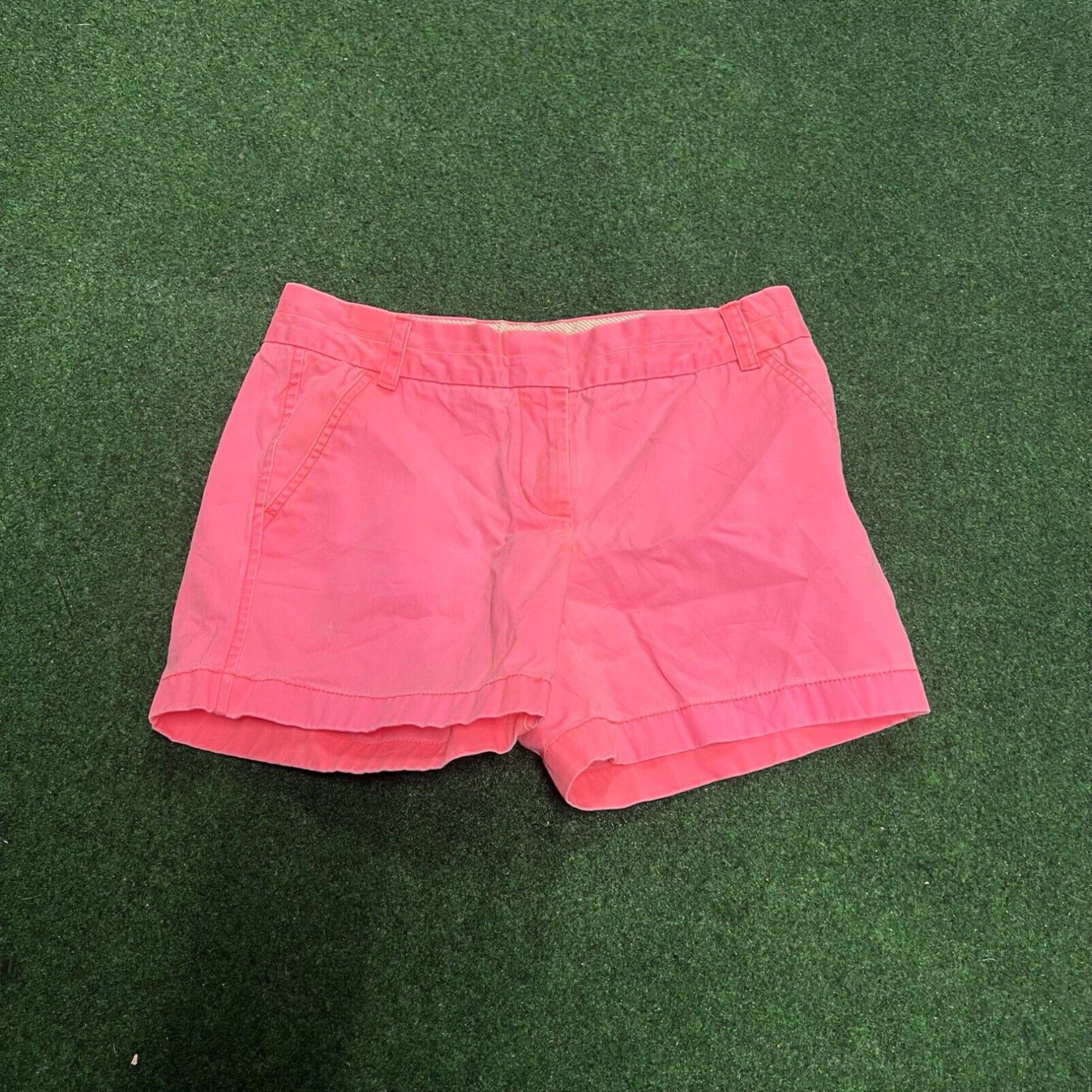 J.Crew J. Crew Shorts Womens Size 4 Pink Pockets Chino Flat Front Casual Preppy Size 27" / US 4 / IT 40 - 1 Thumbnail