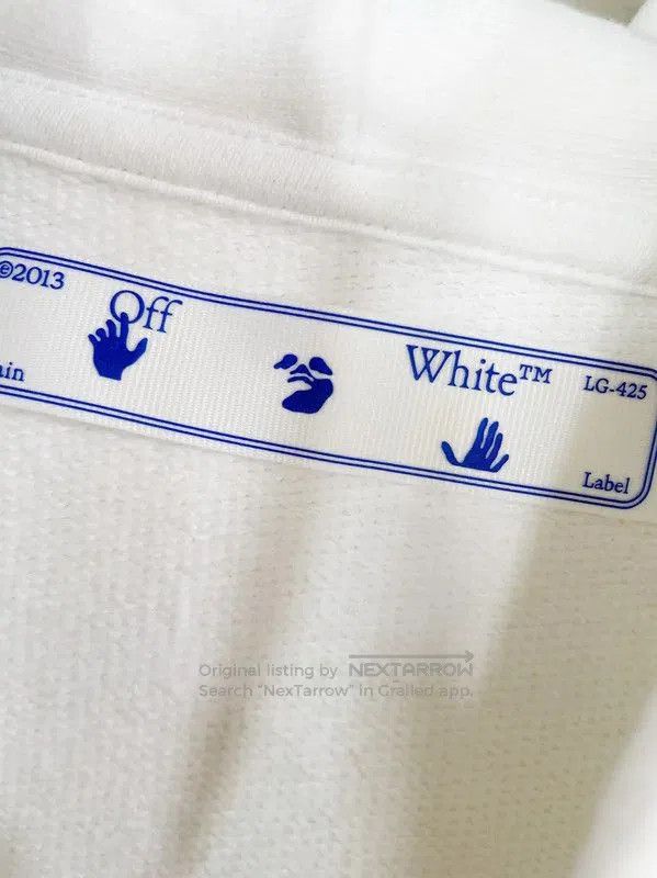Off-White Off-White Men's Long Sleeve White Hoodie . Size US L / EU 52-54 / 3 - 4 Thumbnail