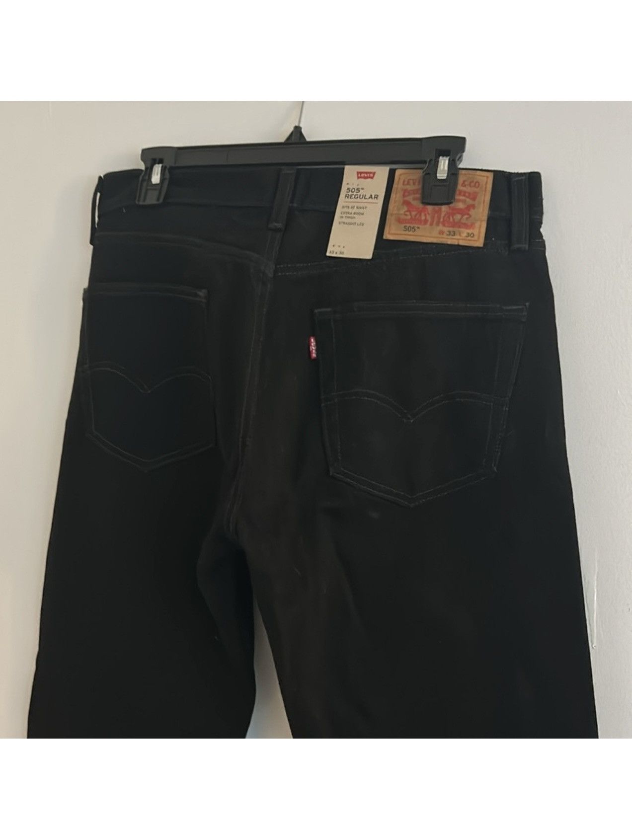 Levi's Levis Denim Black Jacket 505 Jeans Size US 33 - 2 Thumbnail