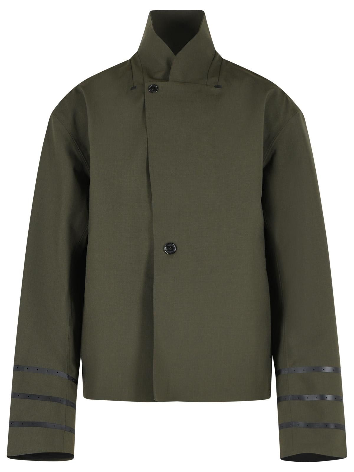 Coperni COPERNI 'Technical' Green Wool Blend Jacket Size S / US 4 / IT 40 - 1 Thumbnail
