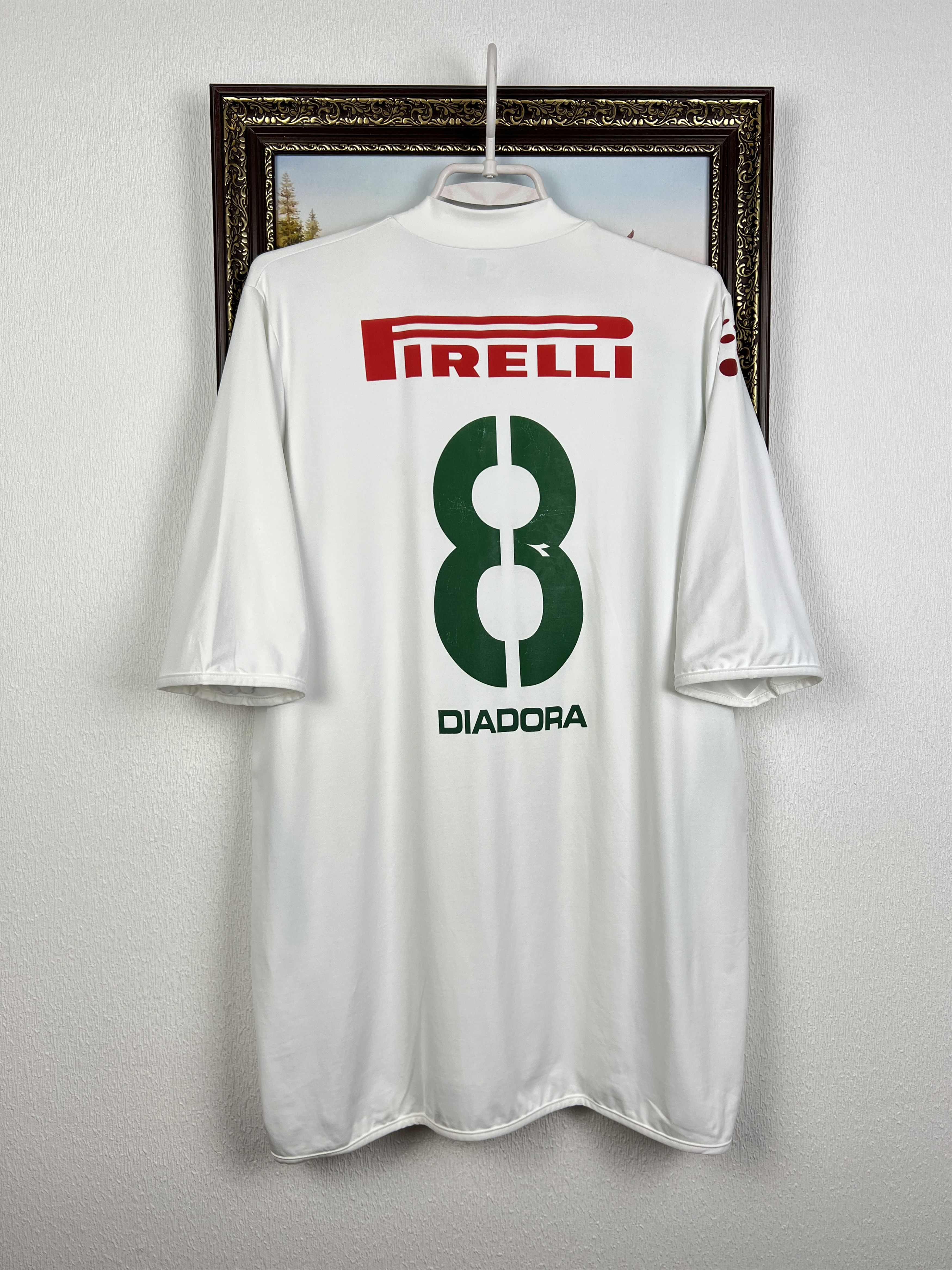 Diadora Palmeiras Away football shirt Soccer Player Issue Jersey Size US XL / EU 56 / 4 - 10 Thumbnail
