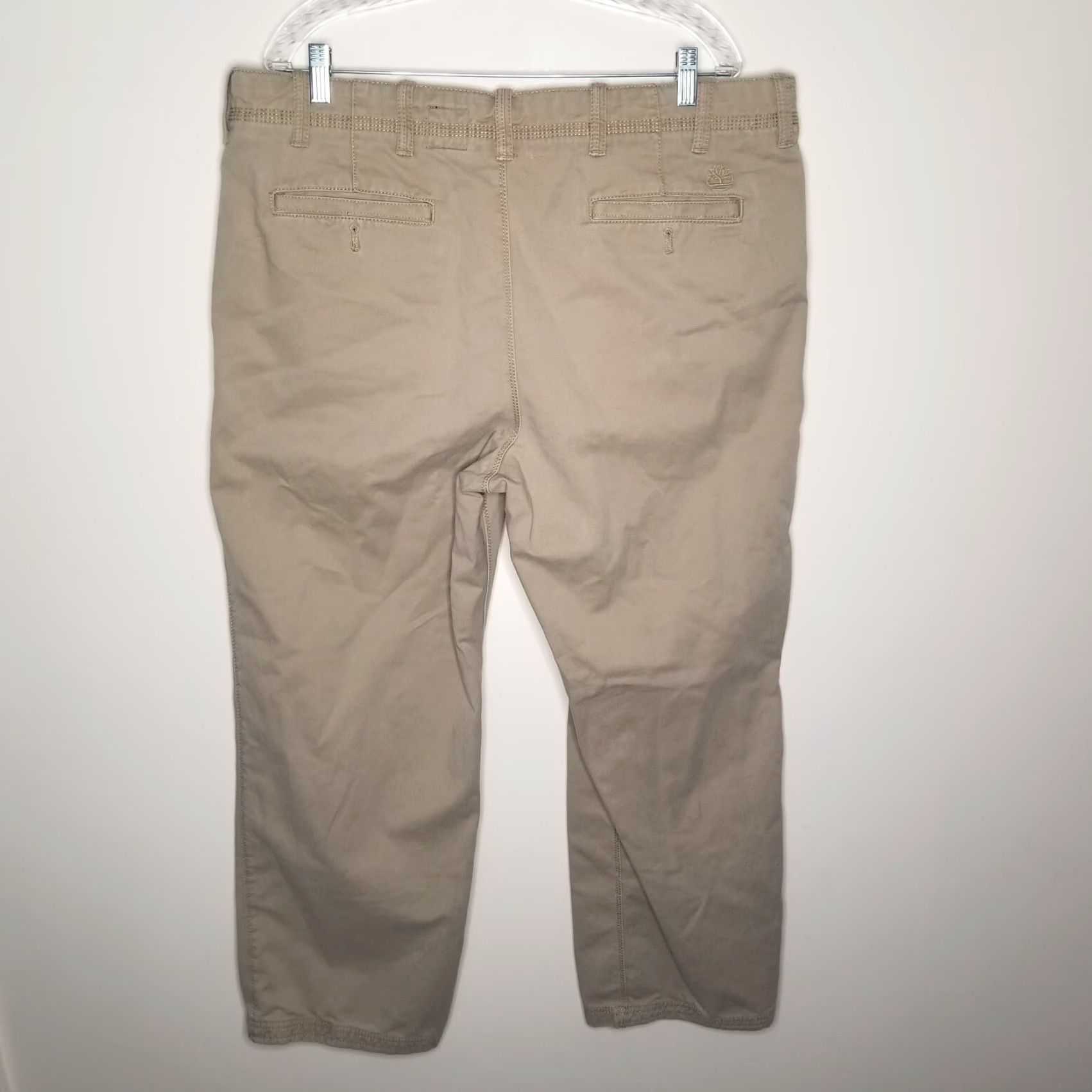 Timberland TIMBERLAND Mens Chino Pants Straight Fit Beige Size 40x30 Size US 40 / EU 56 - 5 Thumbnail