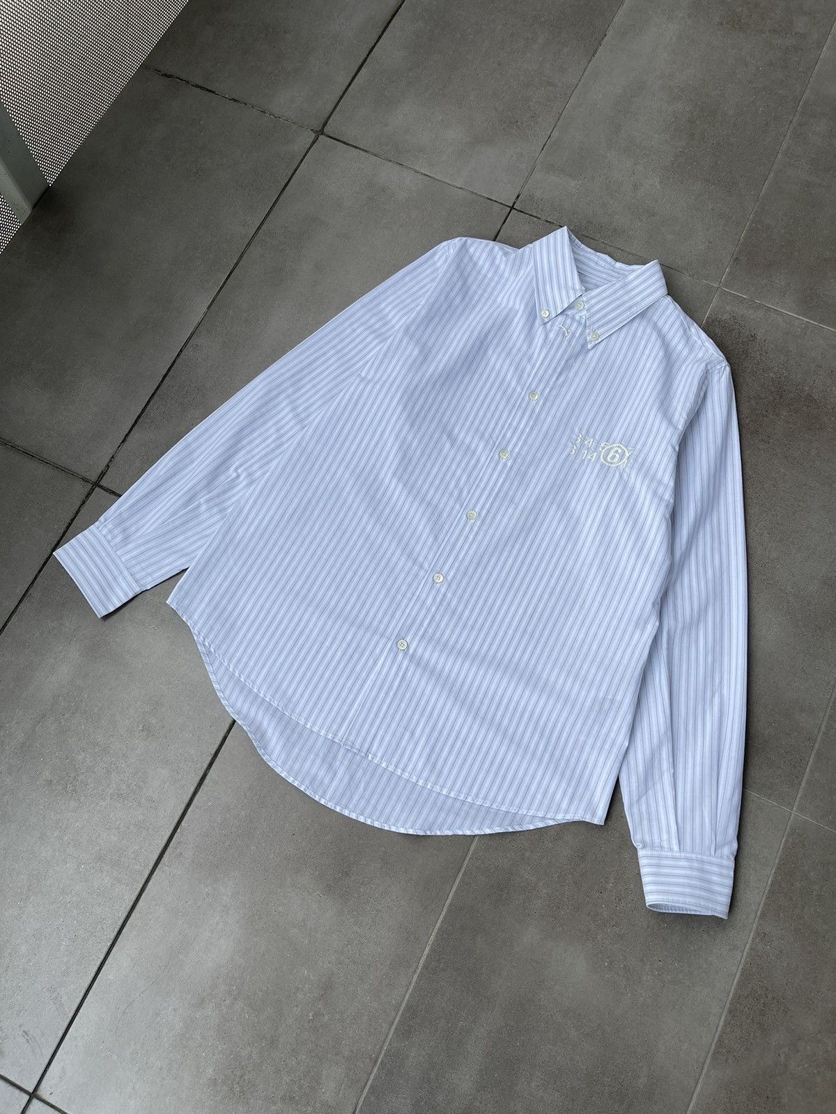 Maison Margiela !DS! SS23 Maison Margiela Stripped Numbers White Shirt Size M / US 6-8 / IT 42-44 - 8 Thumbnail