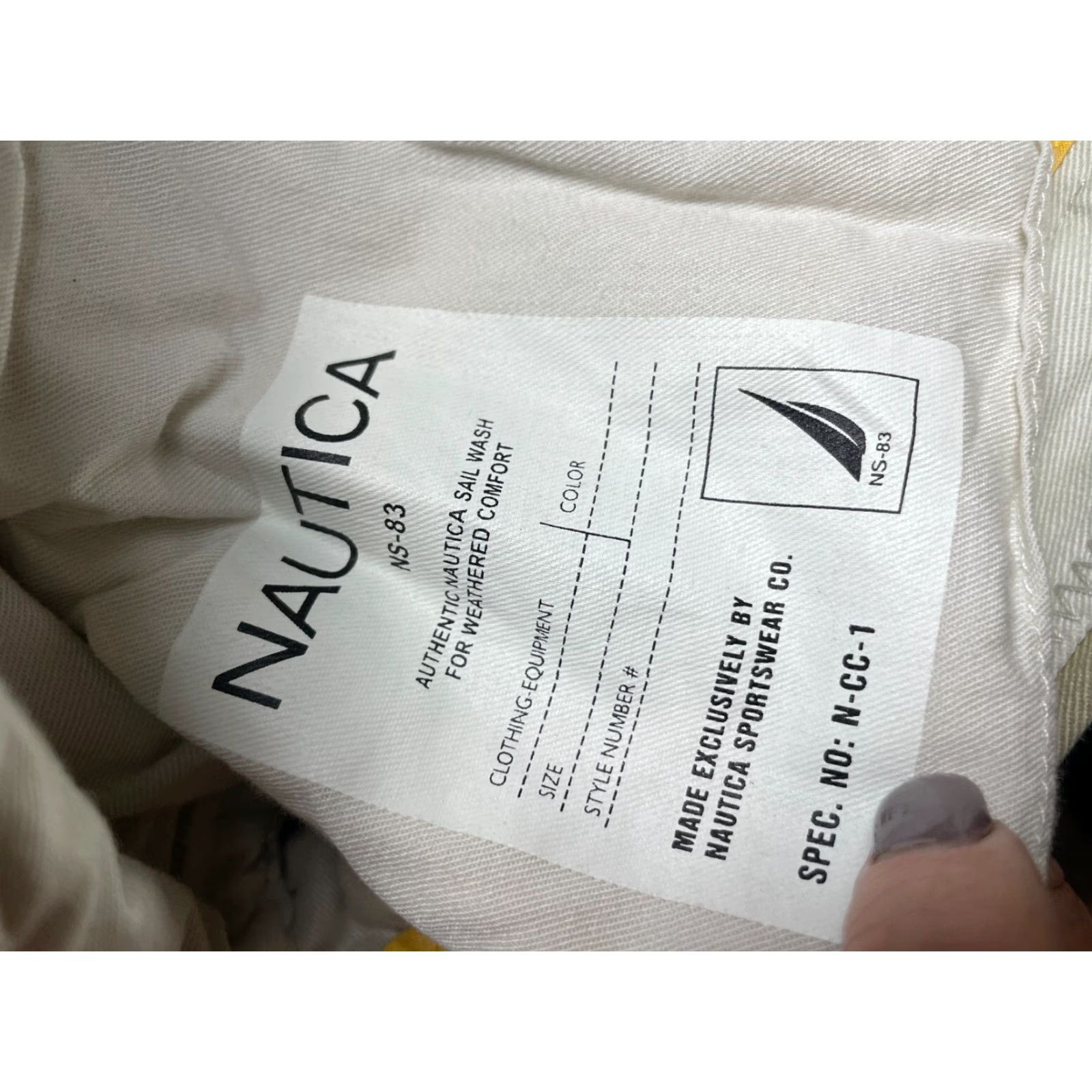 Nautica Nautica Dress Pants Mens 36W36L Tan Chino Clipper Relax Fit NS-83 Regular Inseam 30.5" | Breathable Stretch Front Flat Front Casual Formal Pants Boys? Size US 38 / EU 54 - 4 Thumbnail