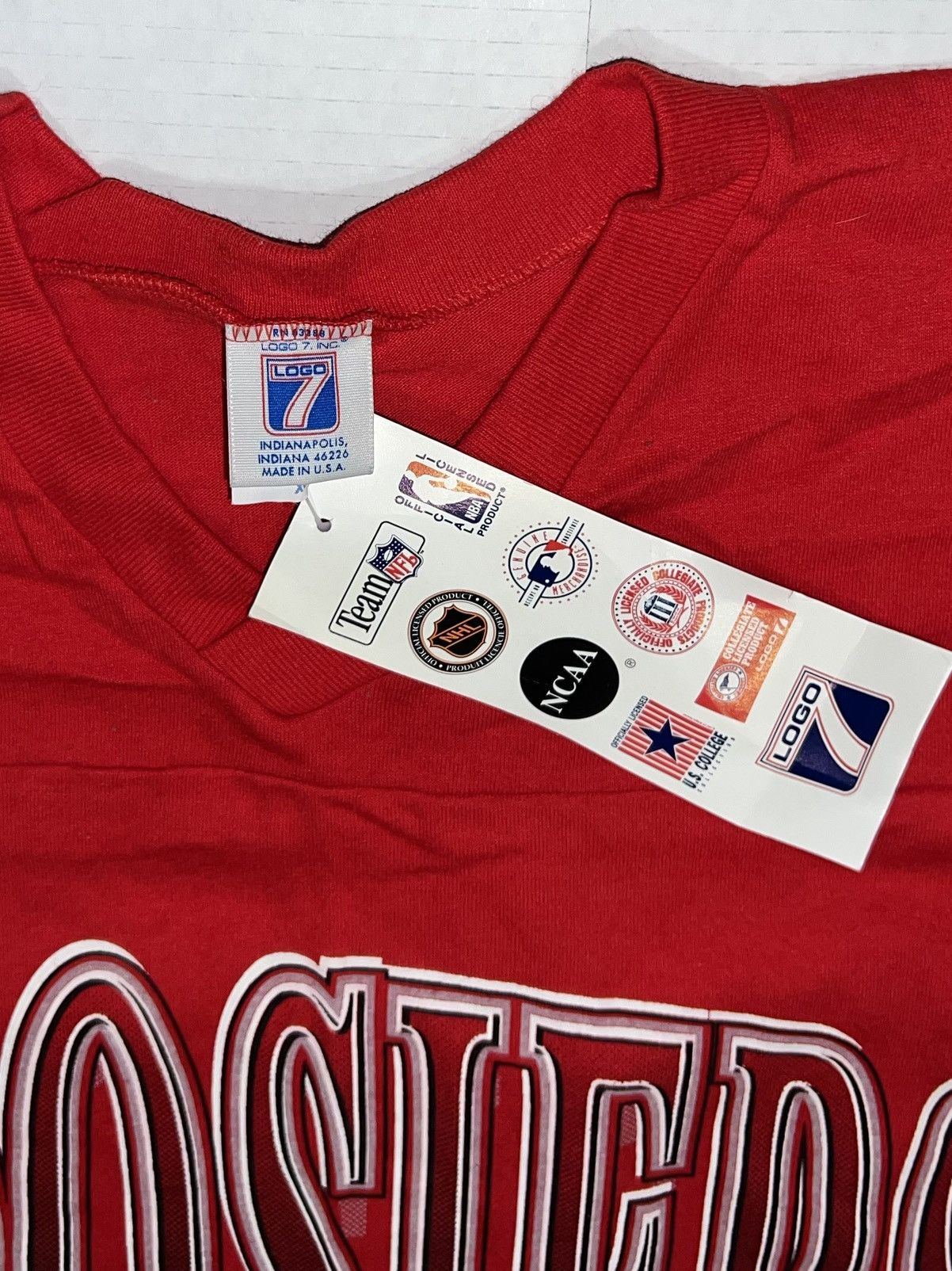 Logo 7 New Vintage 90s Logo 7 Indiana University Hoosiers Shirt Size US XL / EU 56 / 4 - 3 Thumbnail