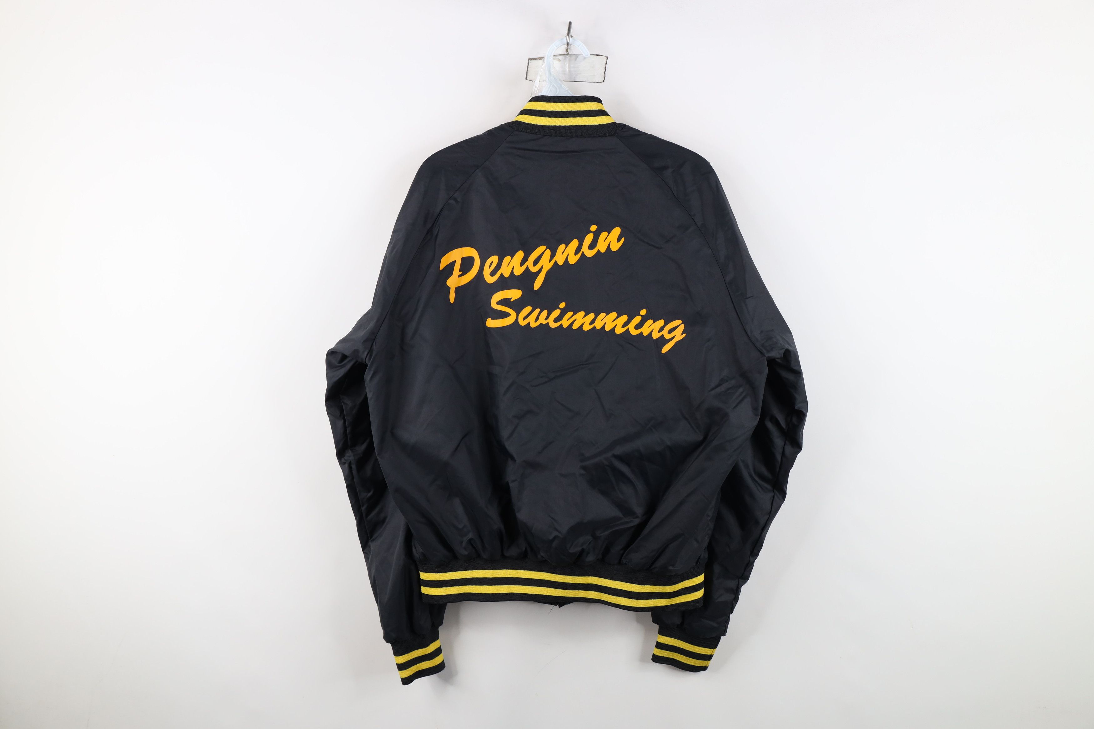 Chalk Line Vintage 70s 80s Chalk Line Swimming Satin Bomber Jacket USA Size US M / EU 48-50 / 2 - 14 Thumbnail