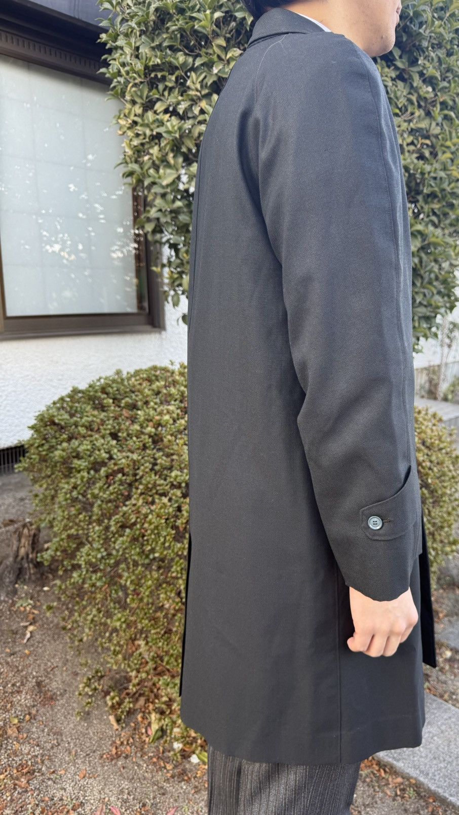 Other Spring&Autumn Vintage 1960s Japanese Serge Raglan Overcoat Size US L / EU 52-54 / 3 - 2 Thumbnail