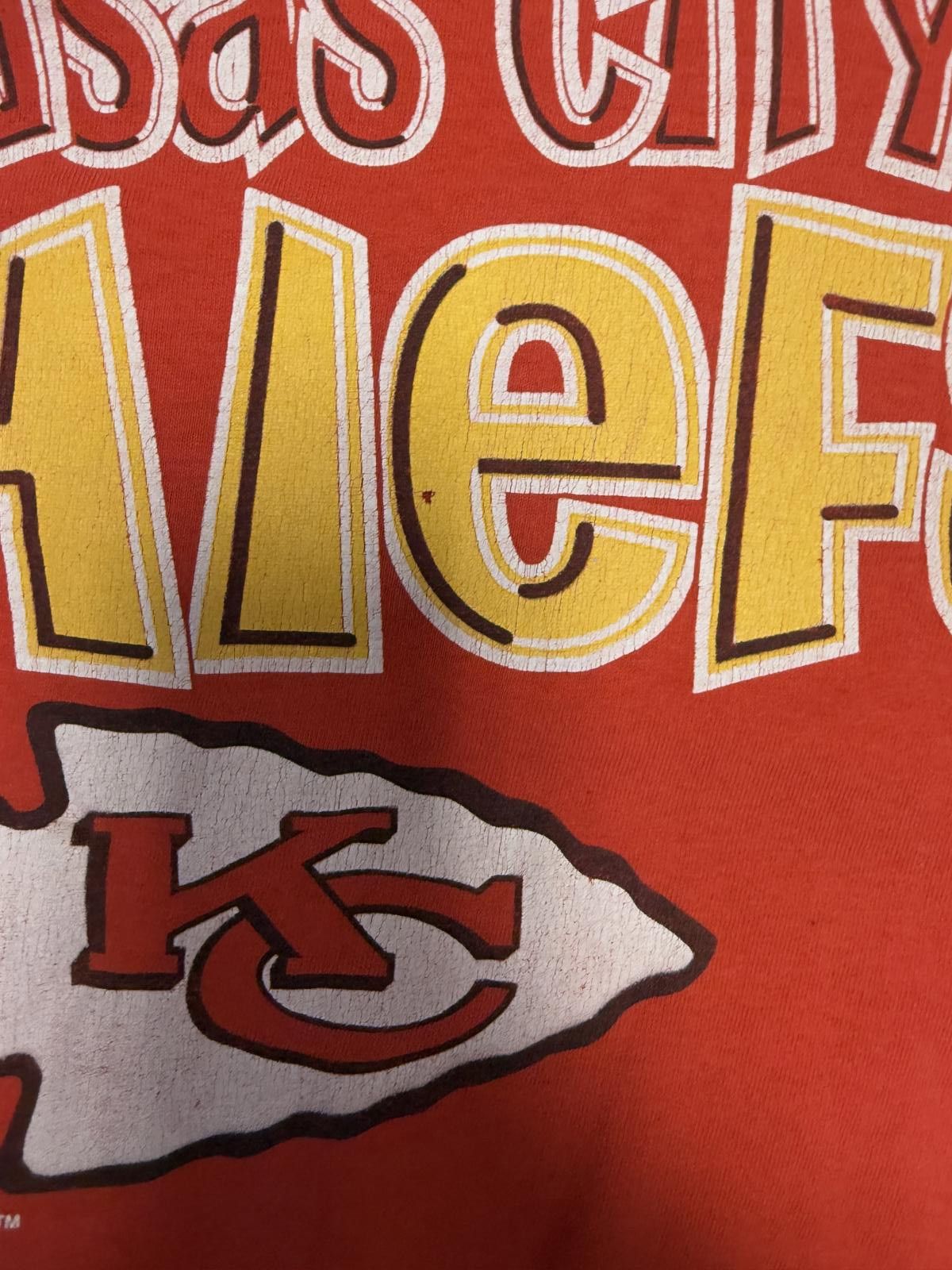 Salem Sportswear 1993 Kansas City Chiefs Tee — L — Size US L / EU 52-54 / 3 - 4 Thumbnail