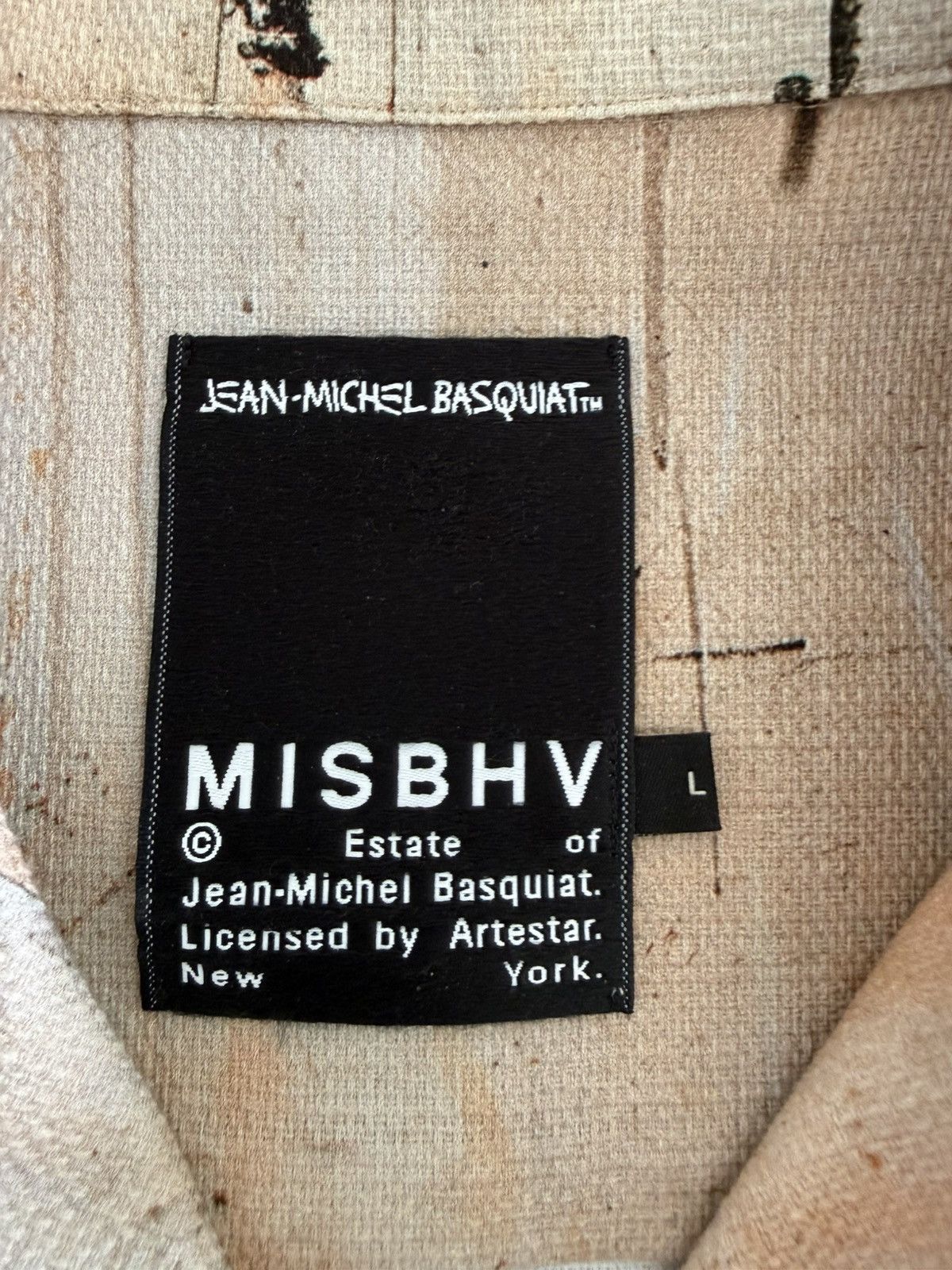Misbhv MISBHV Beige 'Big Shoes' Shirt Size: L Size US L / EU 52-54 / 3 - 4 Thumbnail