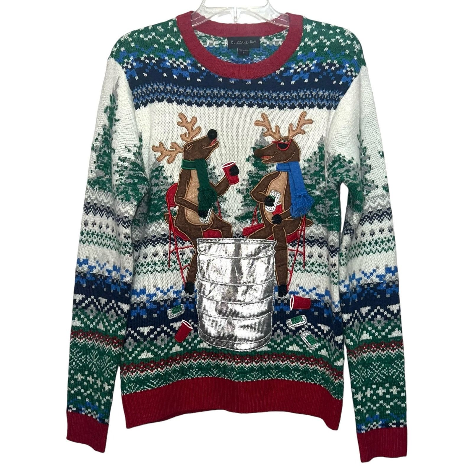 Other Unisex Blizzard Bay Ugly Christmas Sweater With Reindeers SM Size US S / EU 44-46 / 1 - 1 Thumbnail