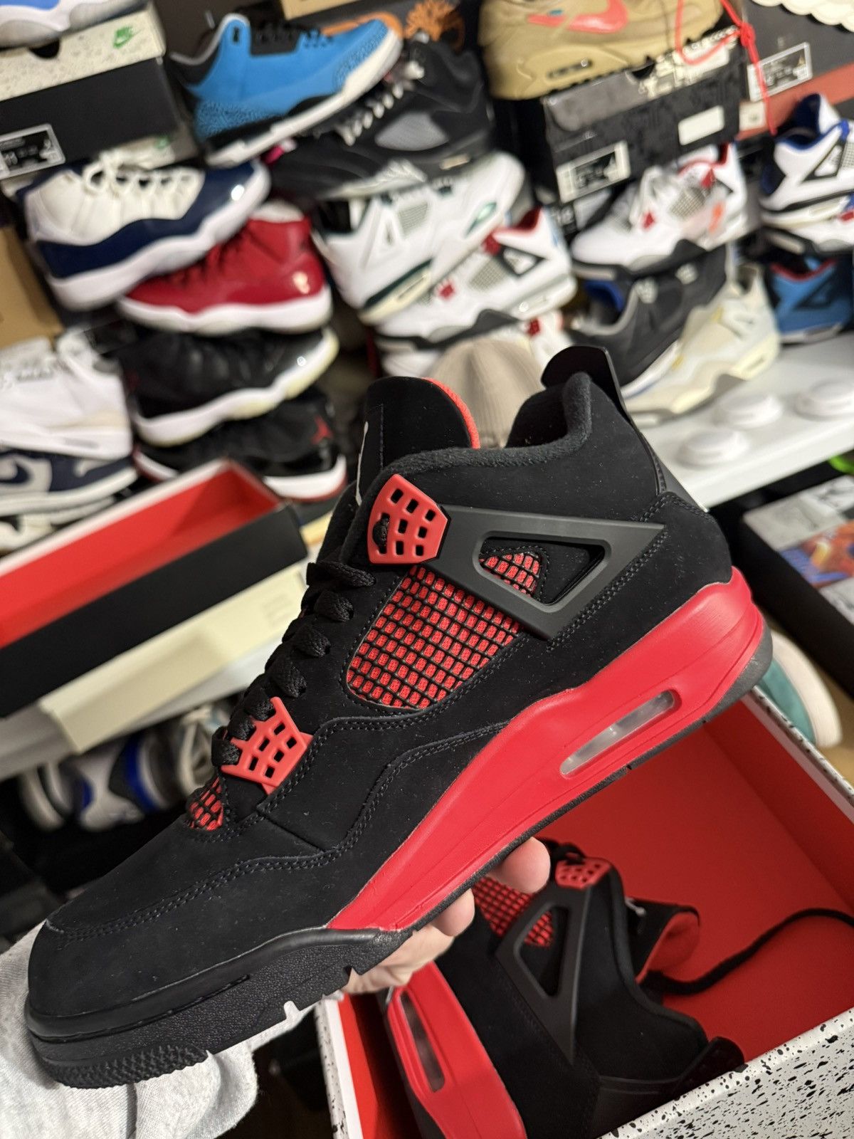 Jordan Brand Jordan retro 4 red thunder sz 12 Size US 12 / EU 45 - 3 Thumbnail