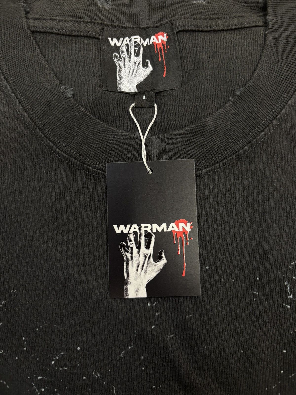 Vintage Warman Shots Fired Graphic T-Shirt, Washed Black Size US L / EU 52-54 / 3 - 7 Thumbnail