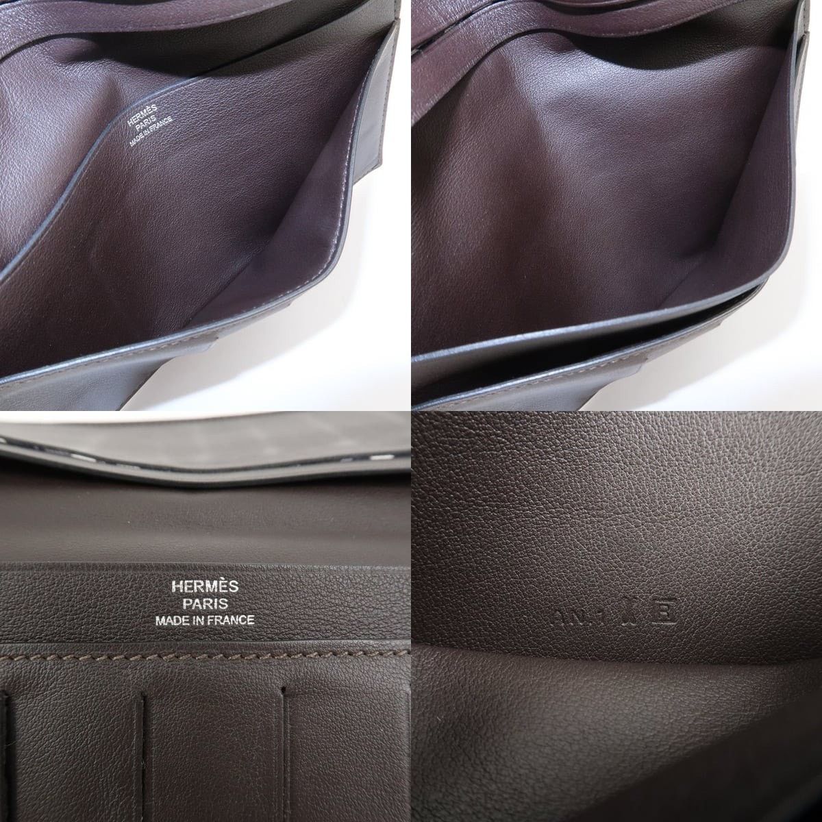 Hermes Hermes MC2 Fleming Swift Leather Wallet Dark Brown Size ONE SIZE - 7 Thumbnail