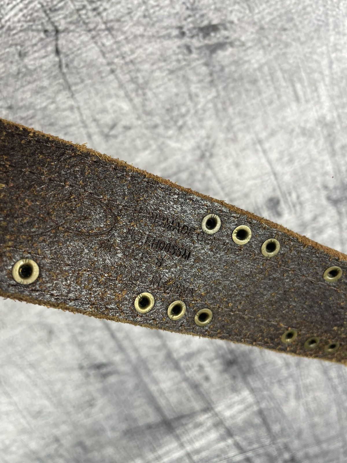 Ed Hardy Ed Hardy Vintage Hand Made Leather Studded Belt Size ONE SIZE - 6 Thumbnail