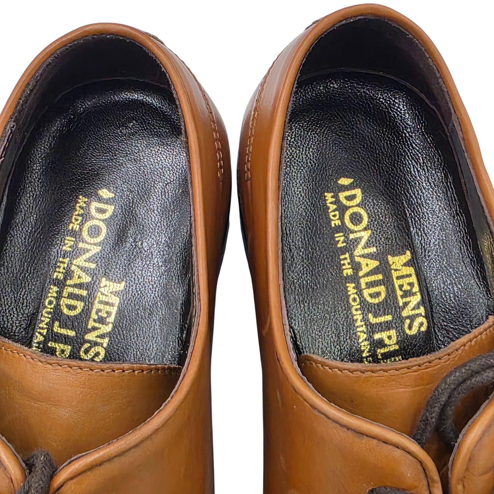 Donald Pliner NEW Donald J. Pliner Italy Wholecut Tan Calf Leather Derby Size US 7 / EU 40 - 7 Thumbnail