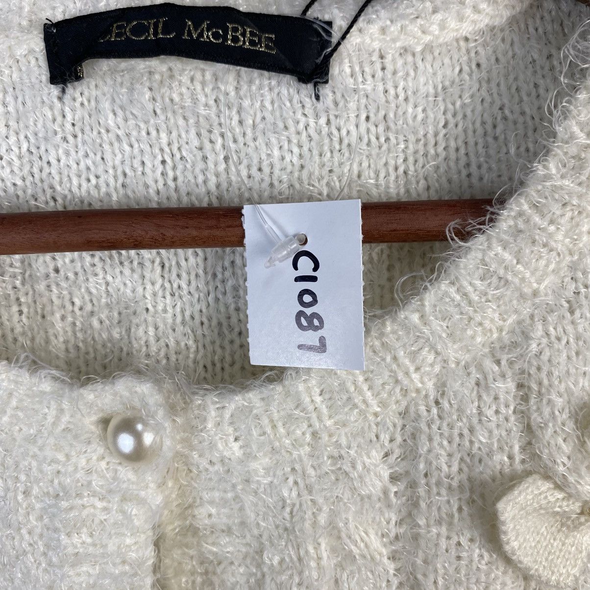Japanese Brand DL Cecil Mcbee White Cardigan Knitwear #C1087 Size S / US 4 / IT 40 - 9 Thumbnail