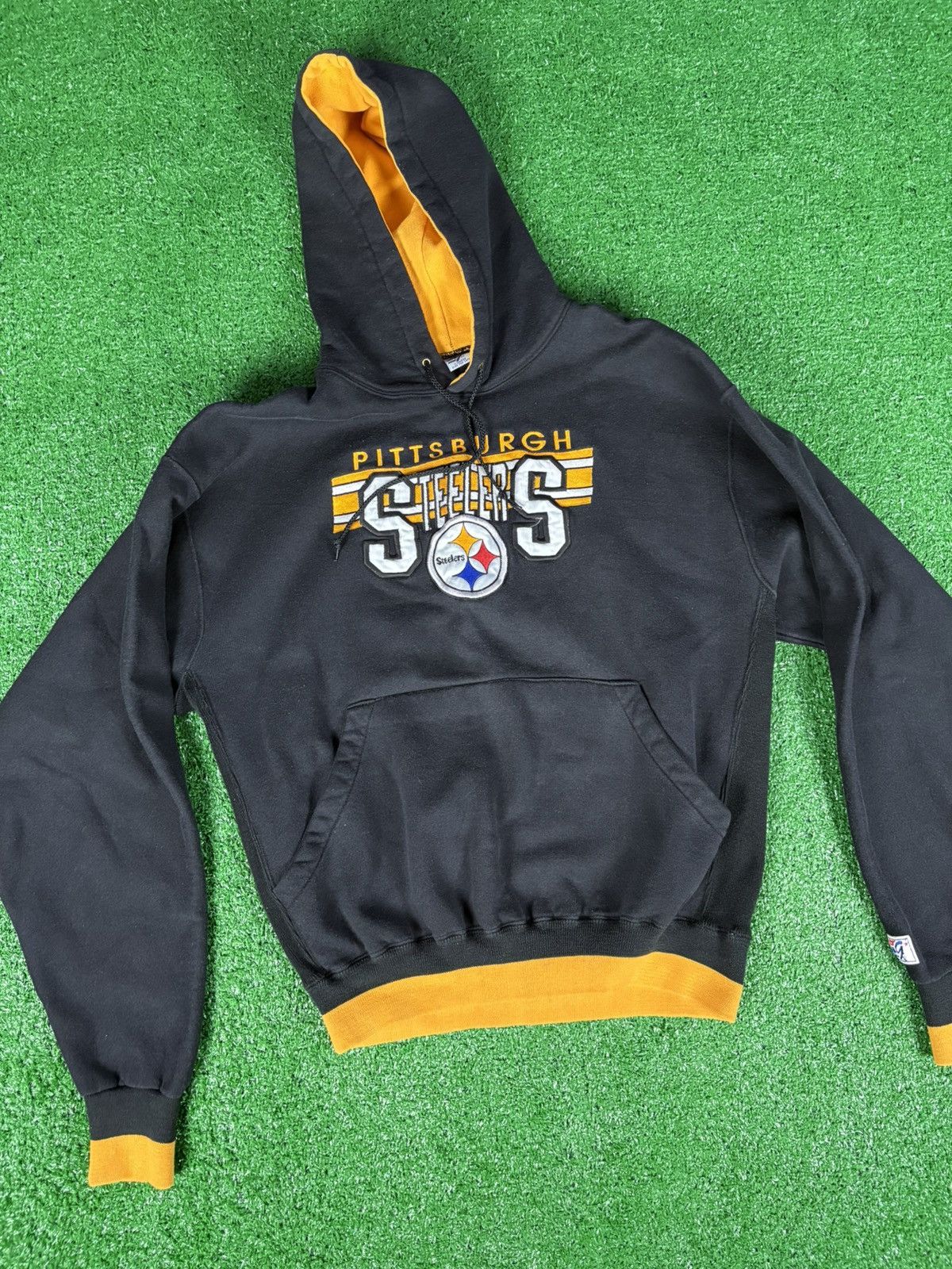 Vintage Vintage 90s Pittsburgh Steelers Hoodie Sweatshirt Size US XL / EU 56 / 4 - 2 Thumbnail